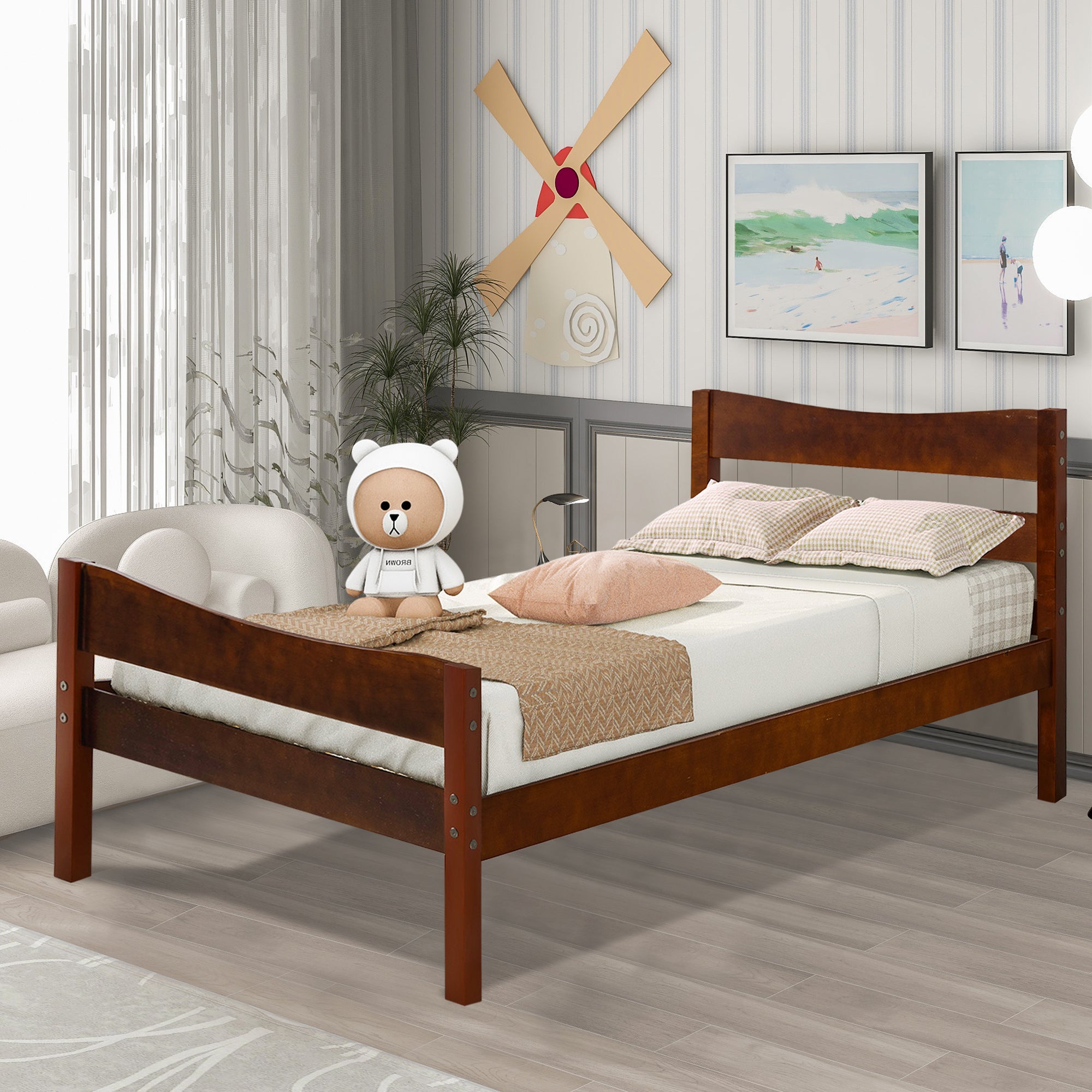 PAPROOS Twin Bed Frame