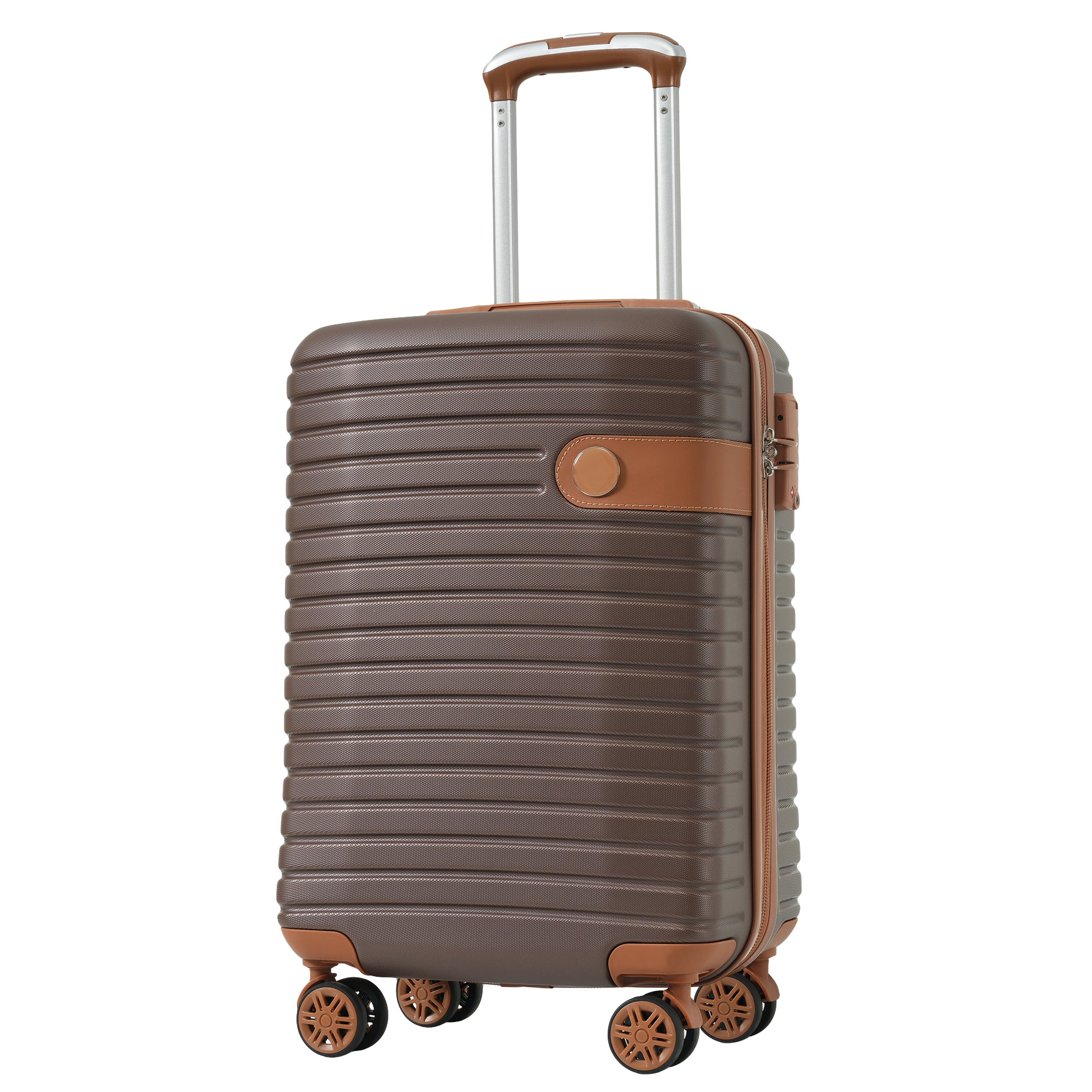 PAPROOS Luggage Sets, 3 Piece Carry on Luggage with Spinner Wheels and Bags, Lightweight Hardshell Suitcase Set with TAS Lock, ABS 20 inch Luggage for Travel,