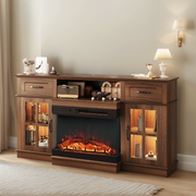 PAPROOS 58" Fireplace TV Stand