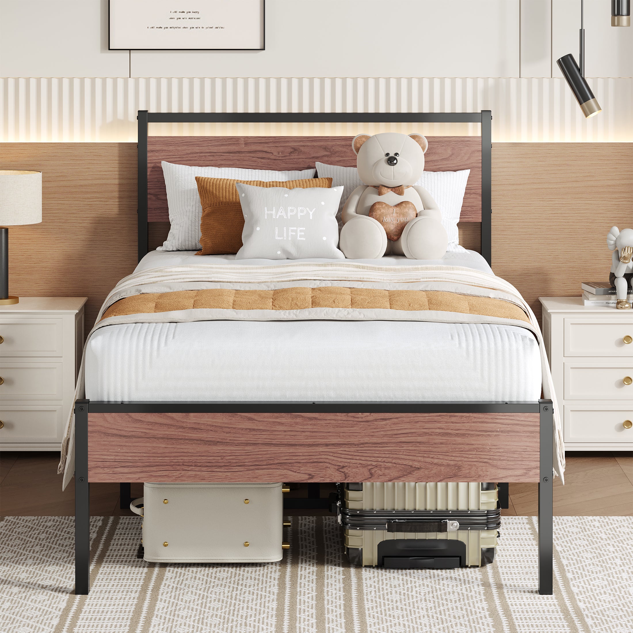 PORKISS Twin Size Bed Frame