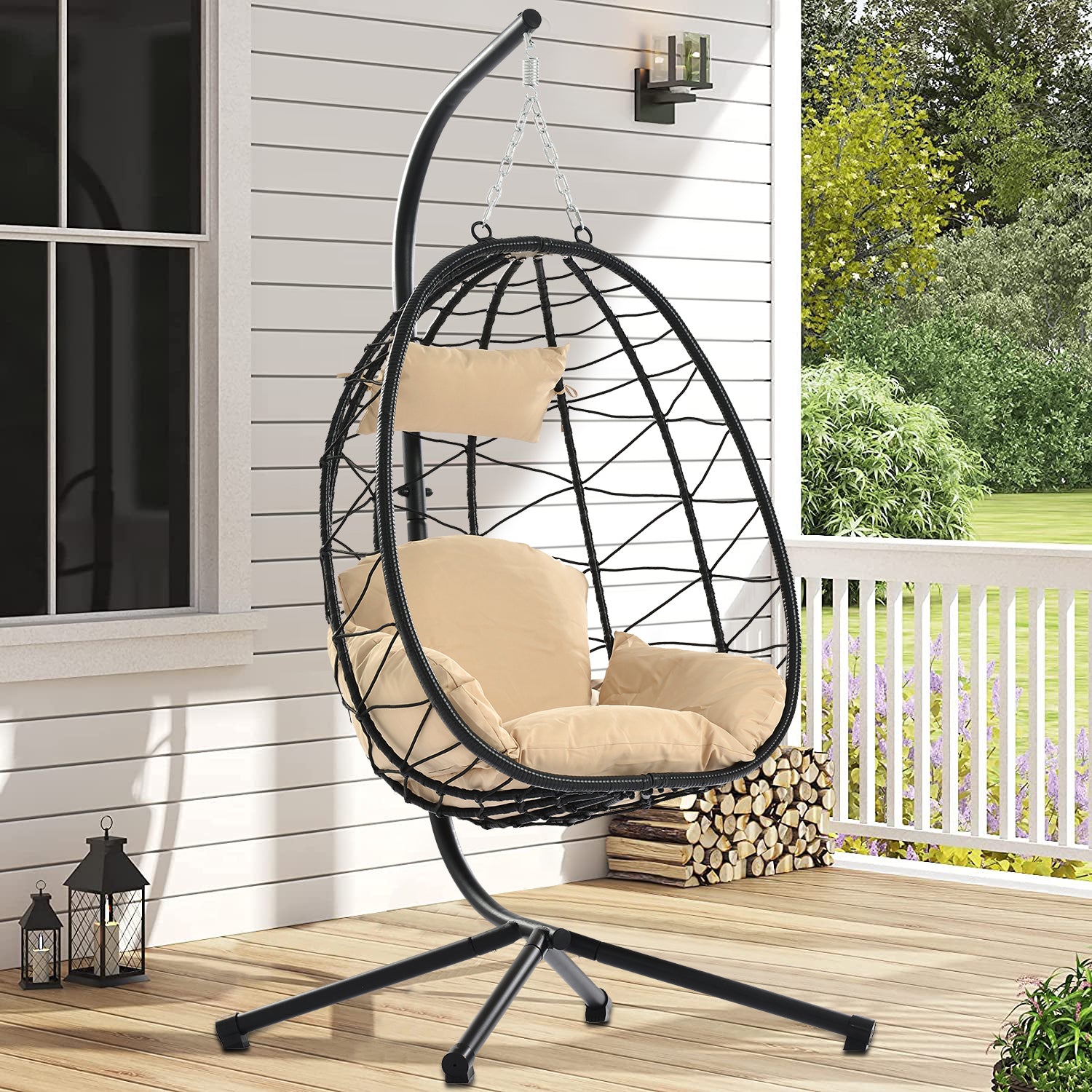 PAPROOS 2 Piece Egg Chair