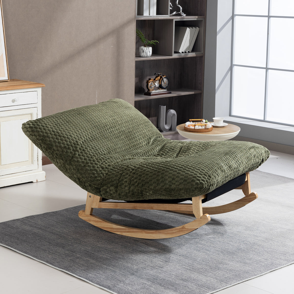 PAPROOS Oversized Rocking Chair for Adults