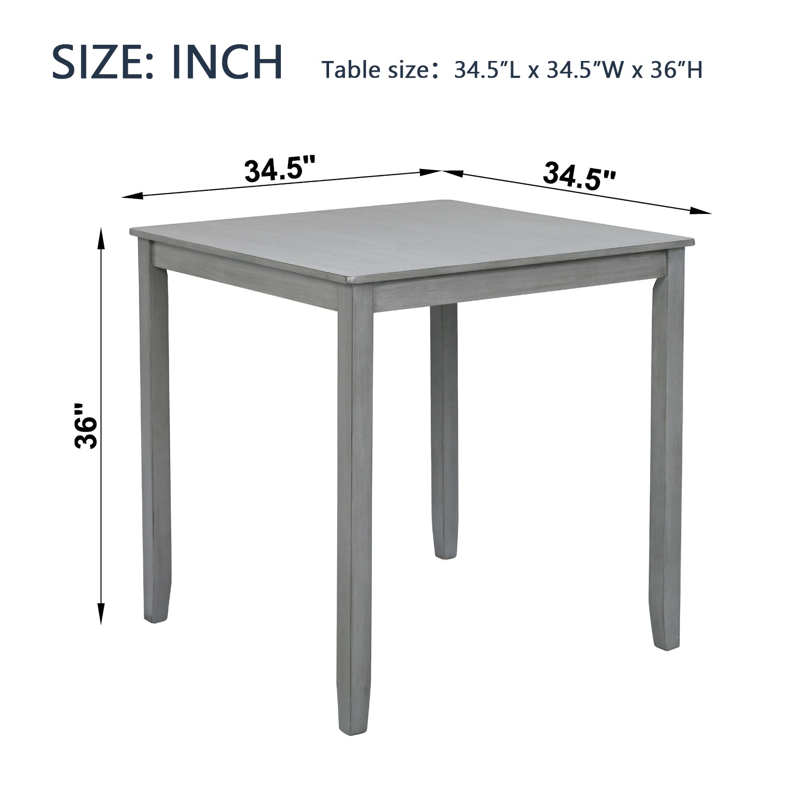 PAPROOS Solid Wood Dining Table