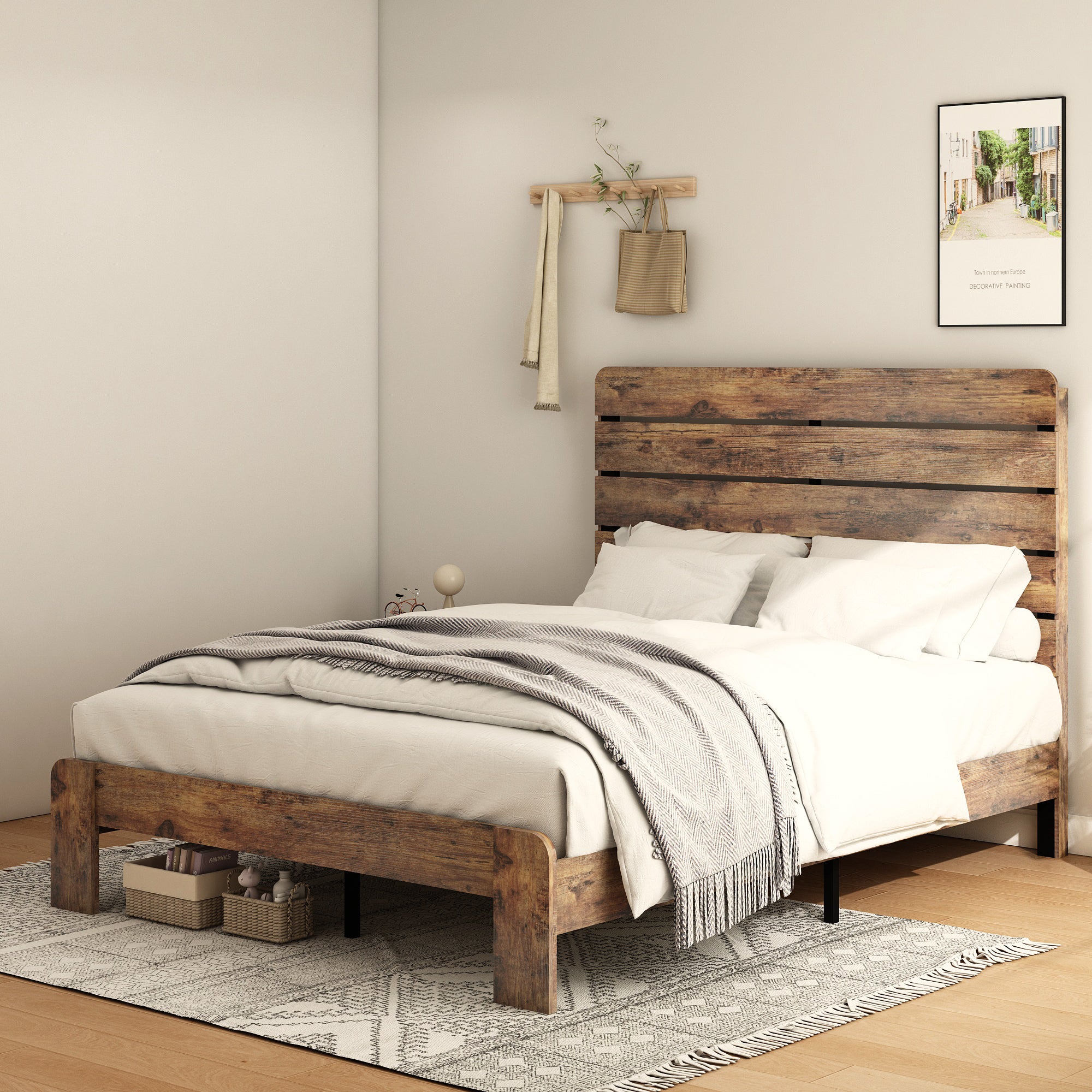 PAPROOS Full Size Bed Frame