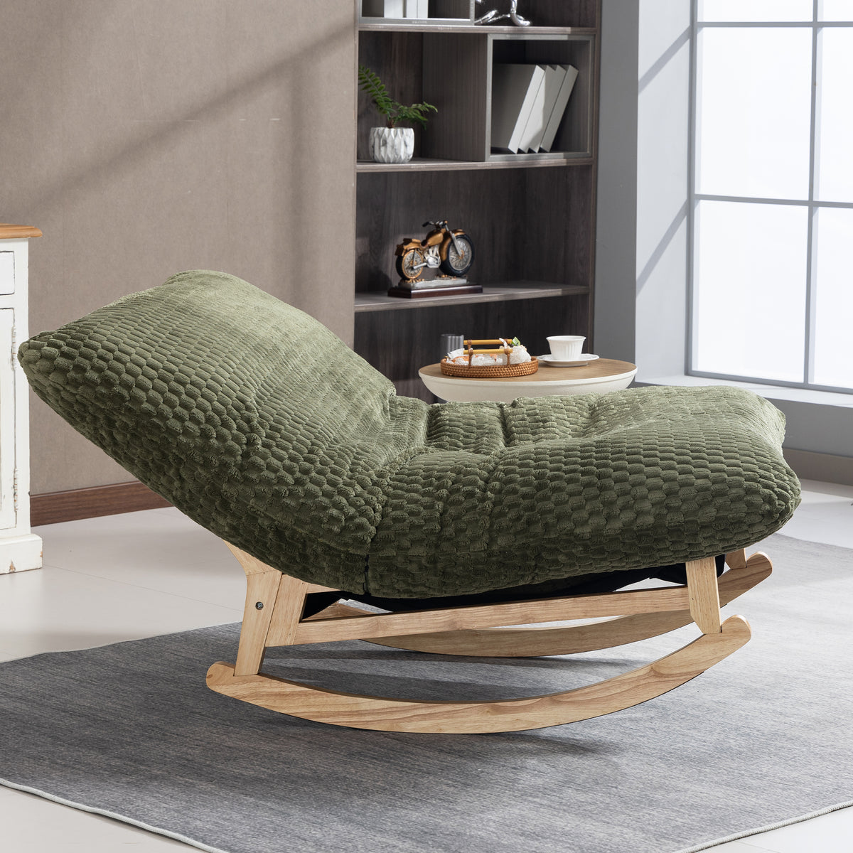 PAPROOS Oversized Rocking Chair for Adults
