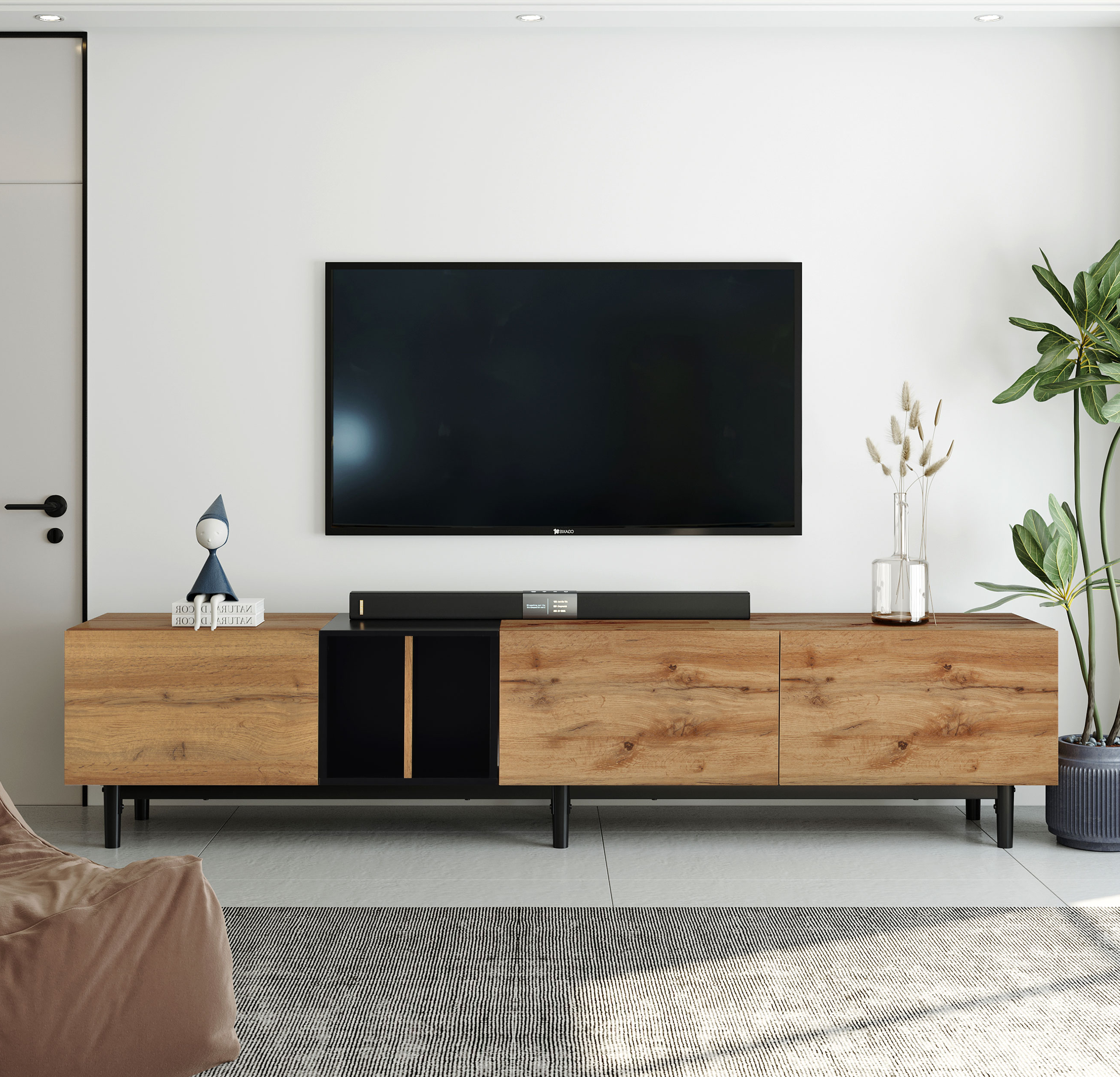 PAPROOS TV Stand for 80-85 Inch TV