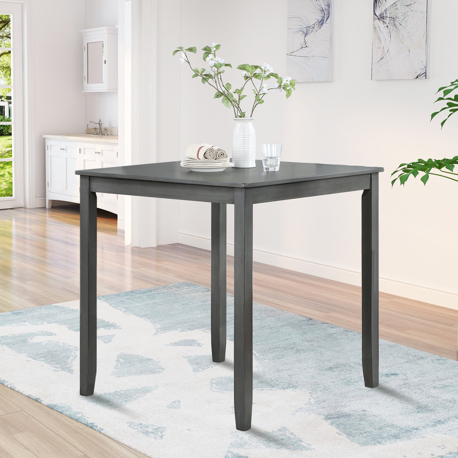PAPROOS Solid Wood Dining Table