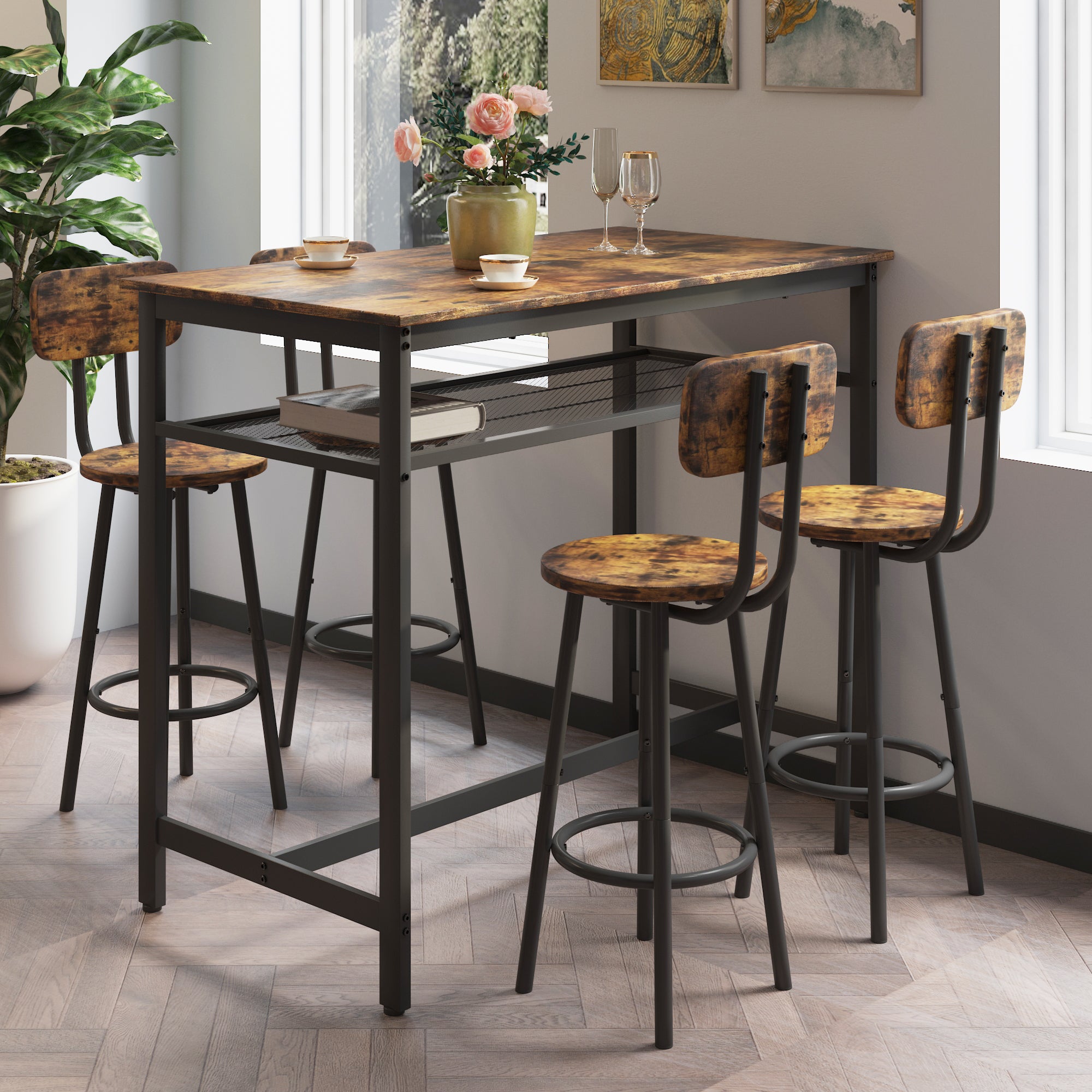 Paproos Bar Table Set of 5, LJC