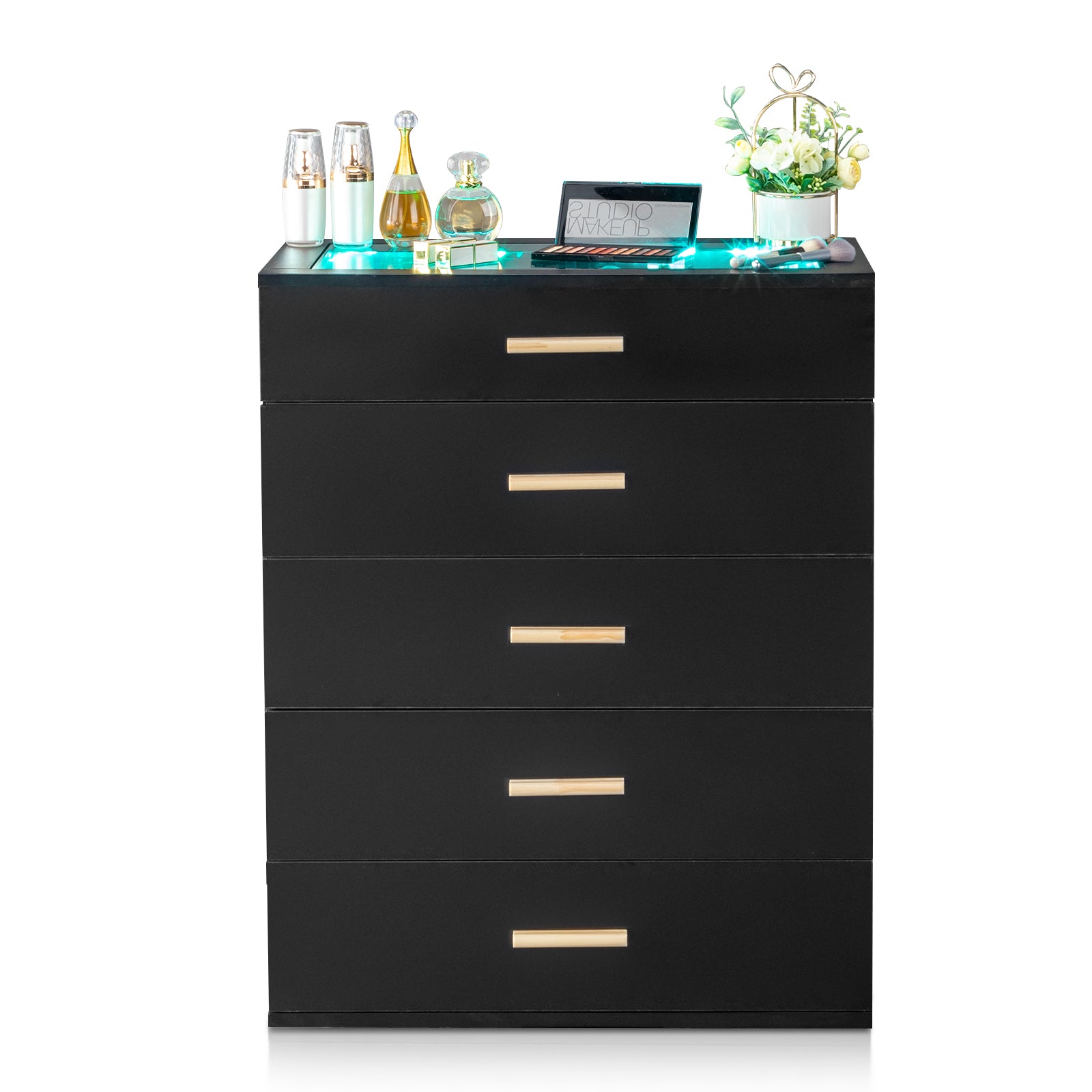 PAPROOS 4 Drawer Dresser, Bedroom Chest of Drawers