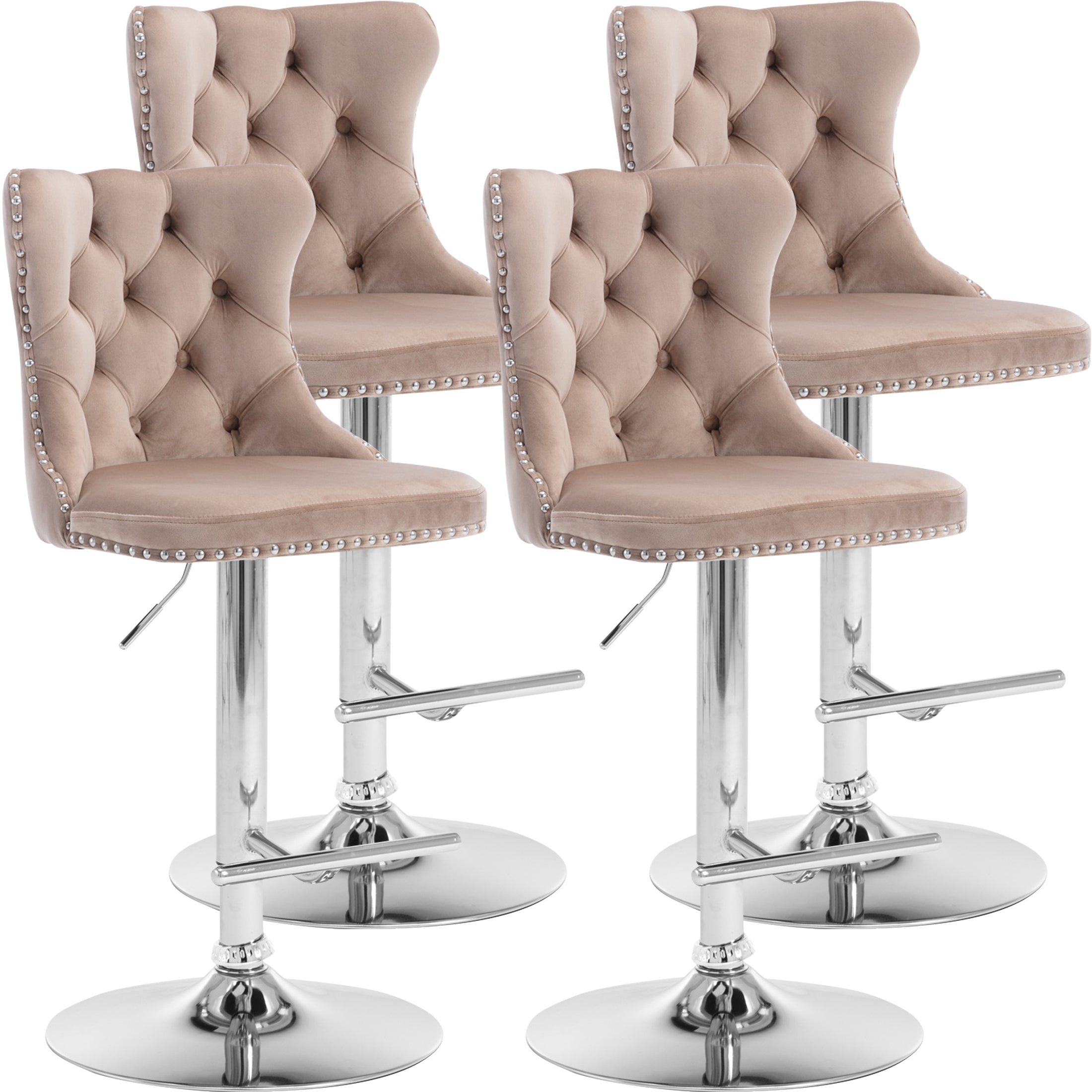 PAPROOS Bar Stools Set of 4