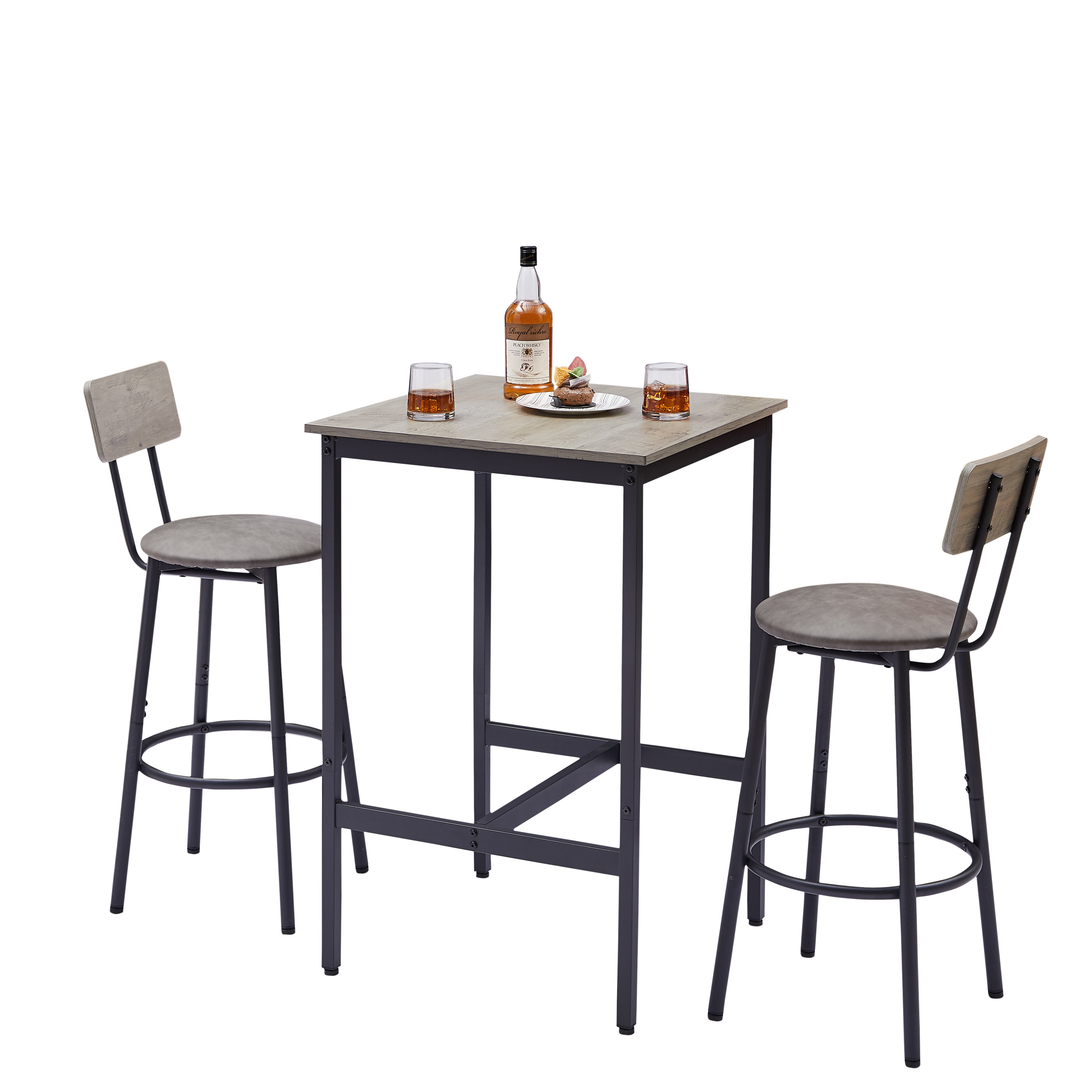 PAPROOS Bar Table Set for 2