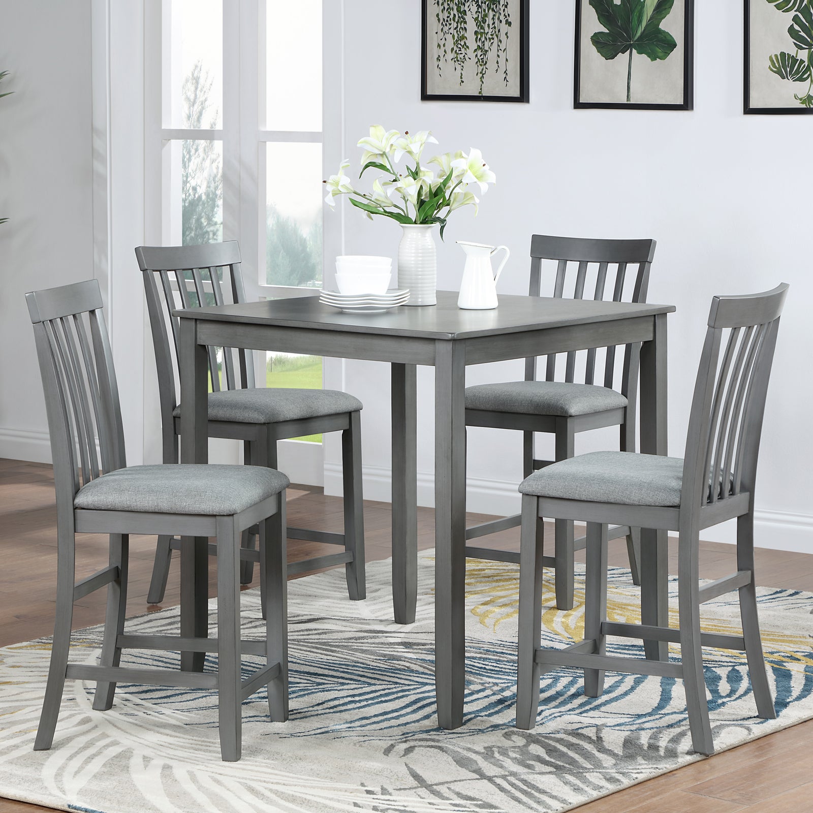 PAPROOS Solid Wood Dining Table
