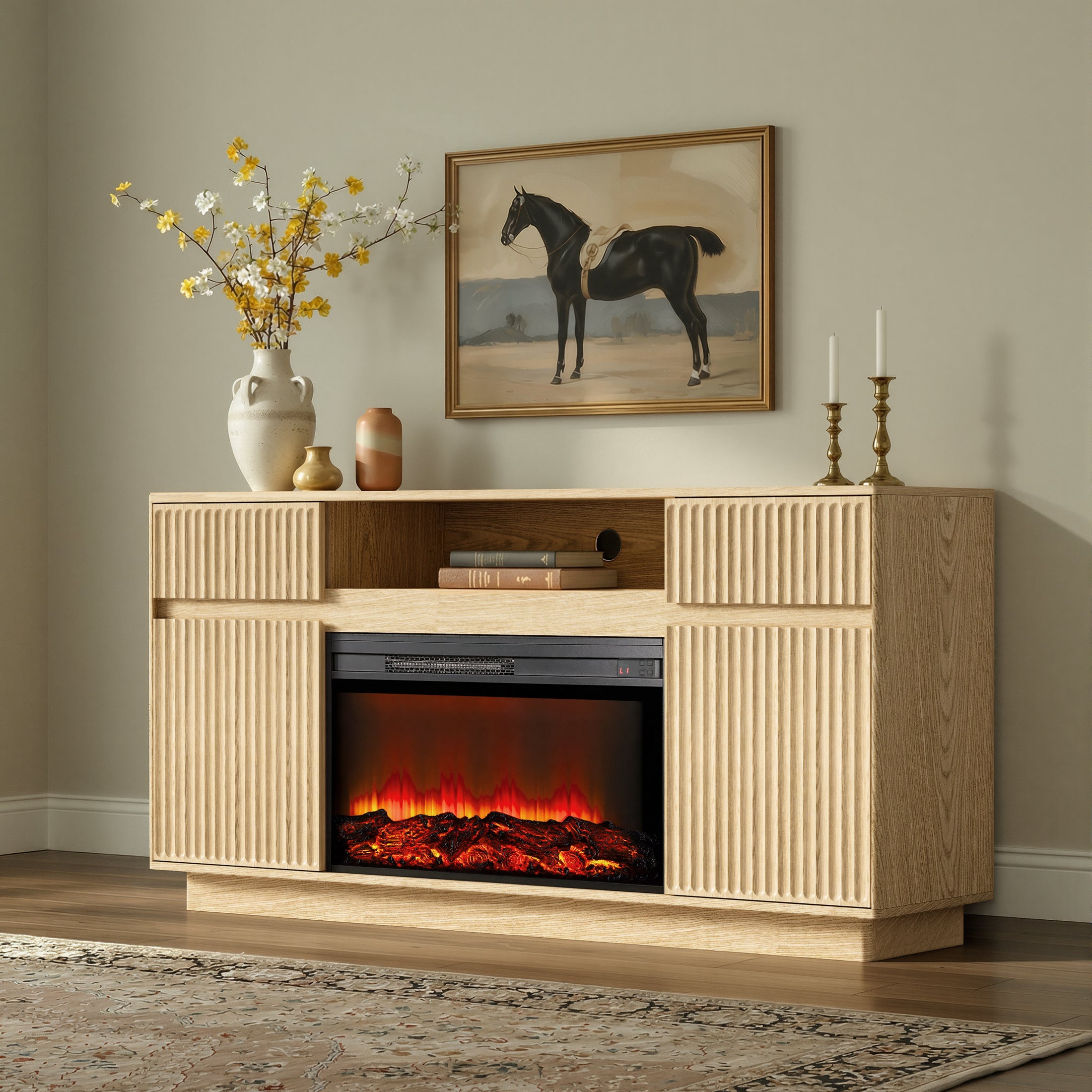Fireplace TV Stand