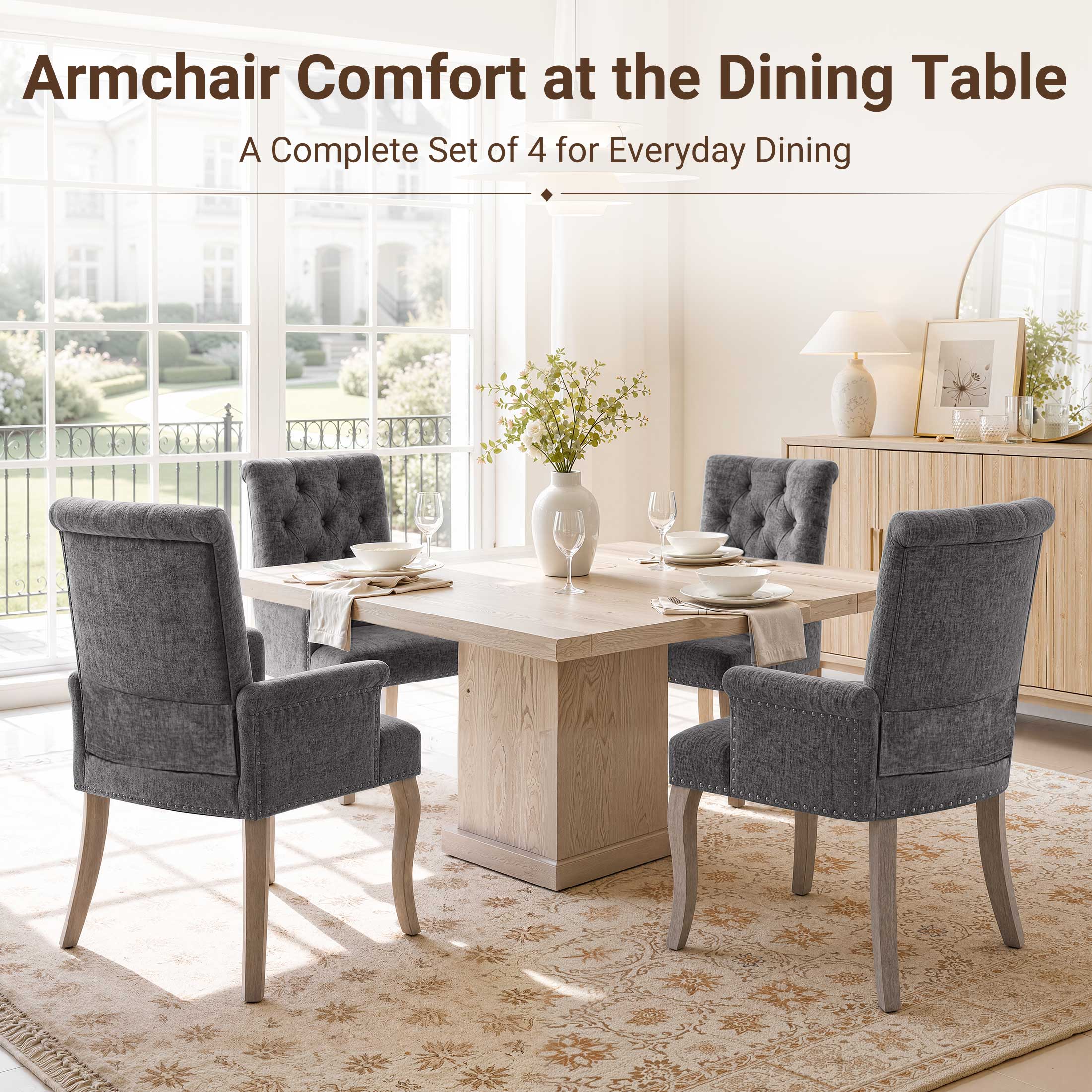 PAPROOS Upholstered Dining Chairs