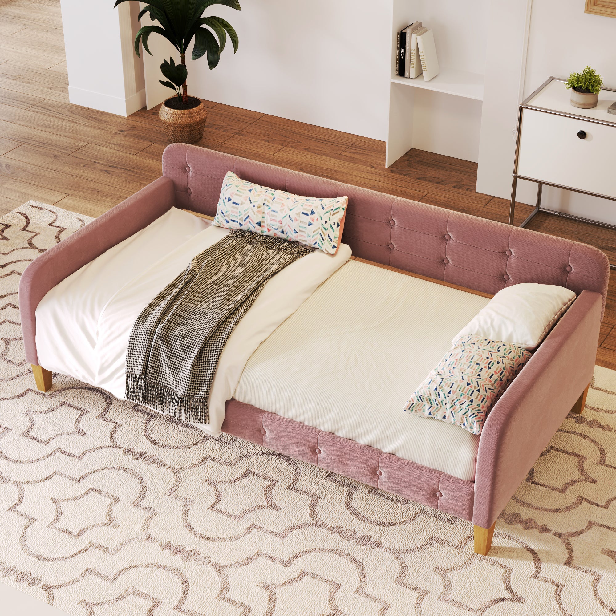 PAPROOS Full Size Upholstered Daybed