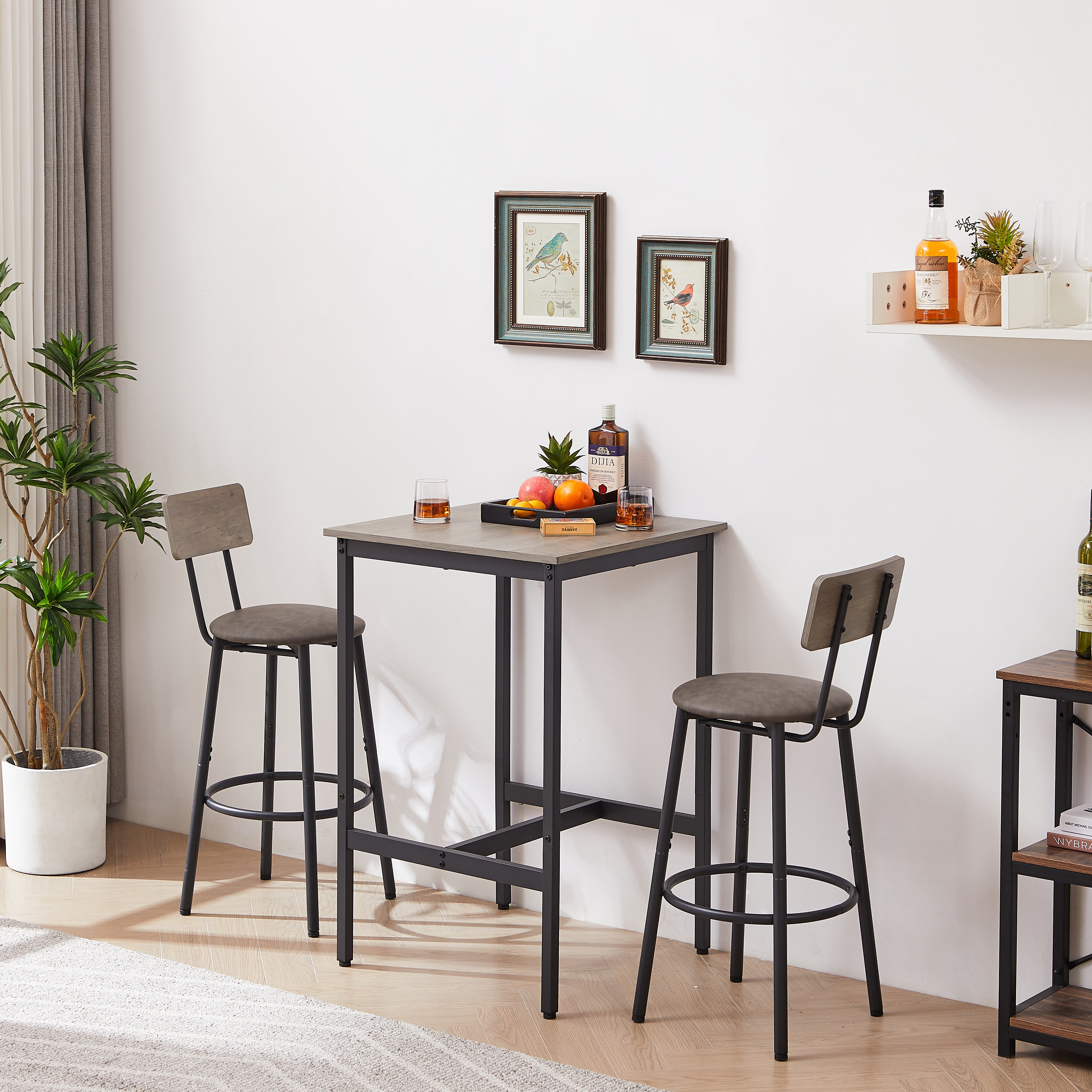 PAPROOS Bar Table Set for 2
