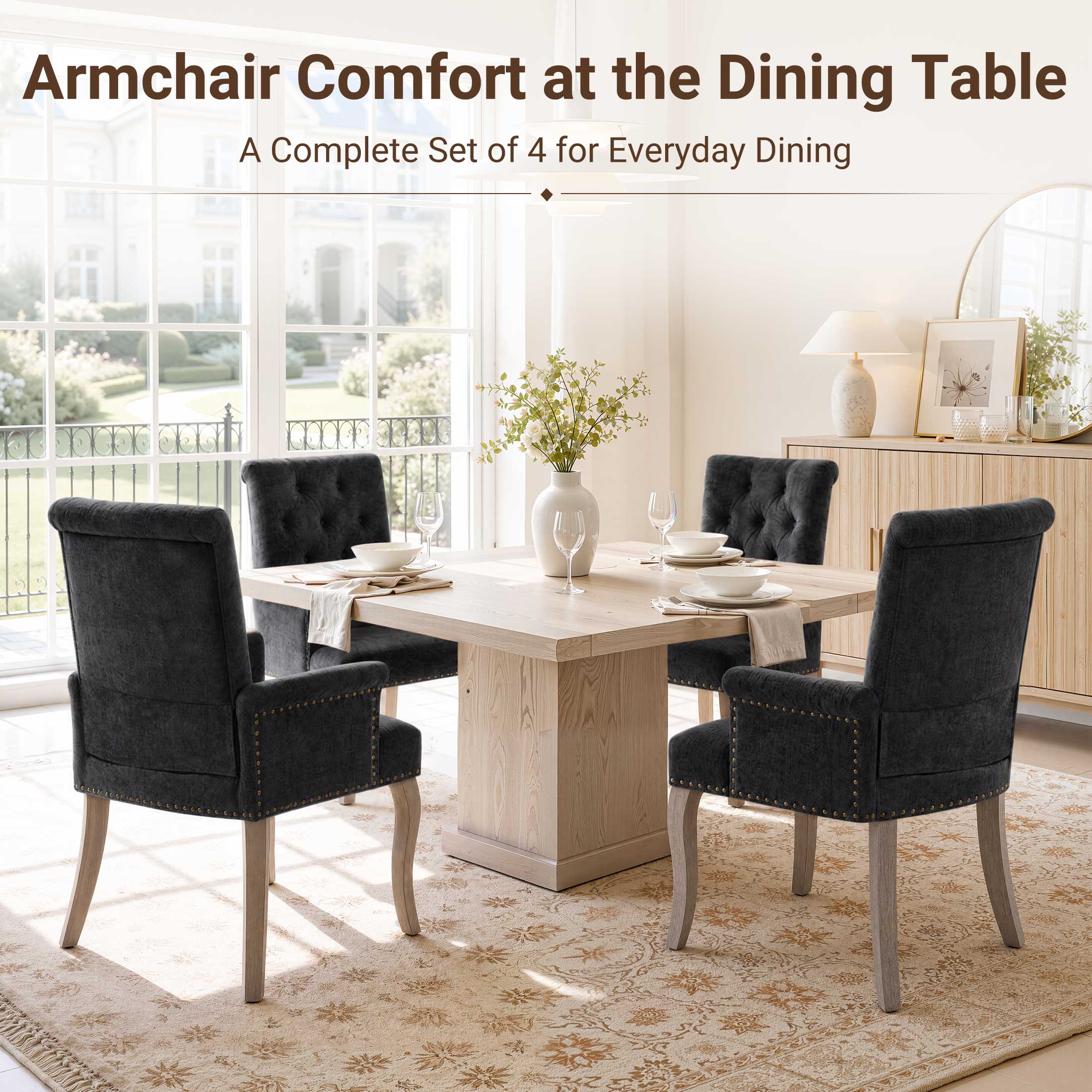 PAPROOS Upholstered Dining Chairs