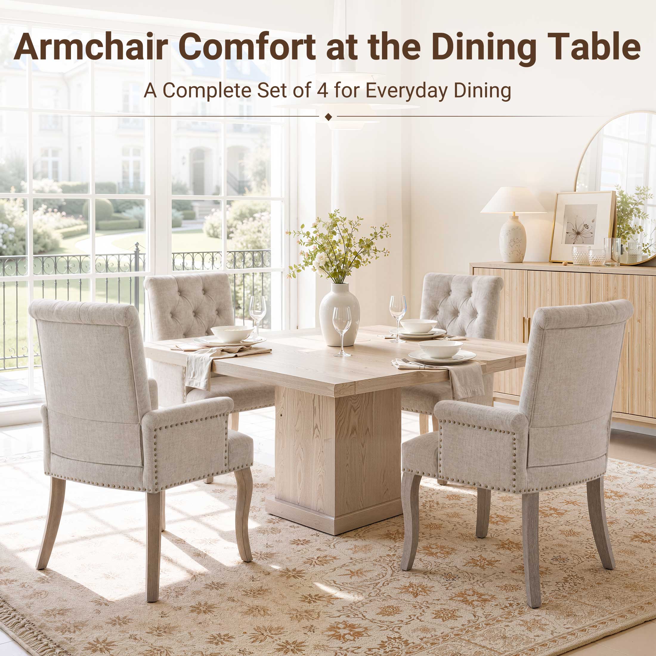 PAPROOS Upholstered Dining Chairs