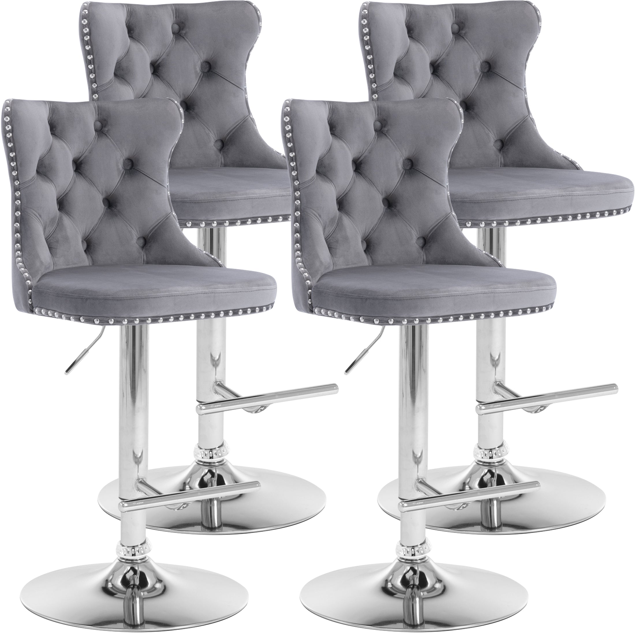 PAPROOS Bar Stools Set of 4