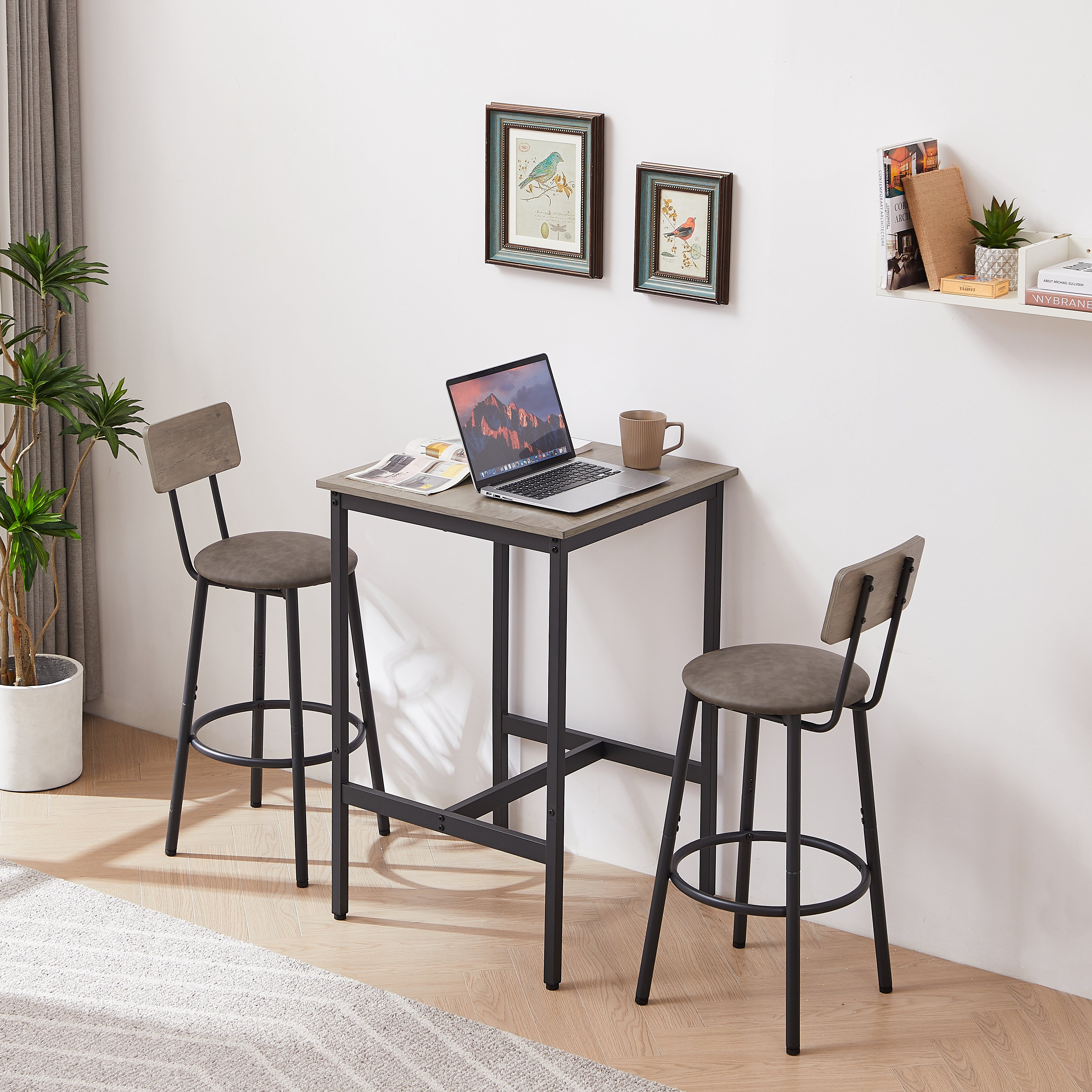 PAPROOS Bar Table Set for 2