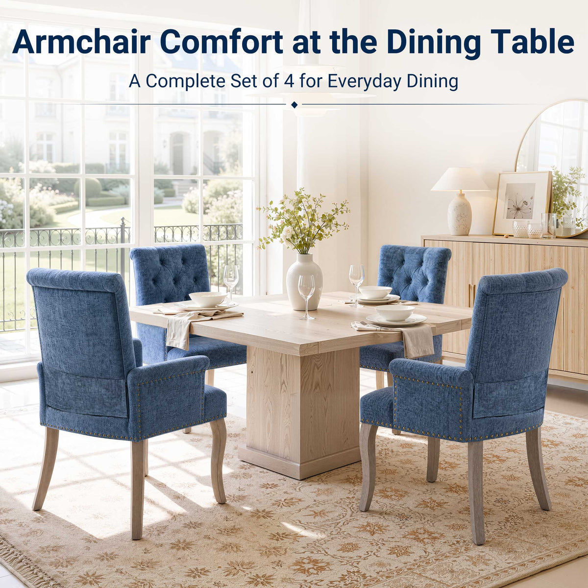 PAPROOS Upholstered Dining Chairs