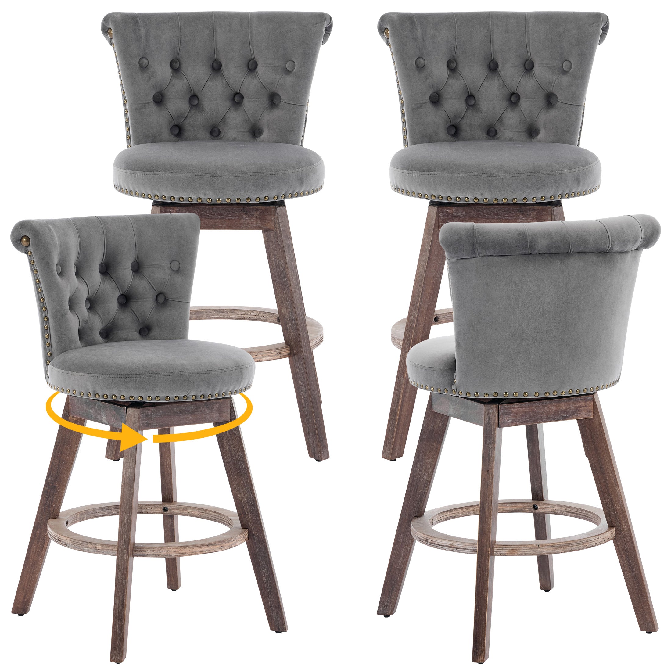 PAPROOS Counter Height Bar Stools