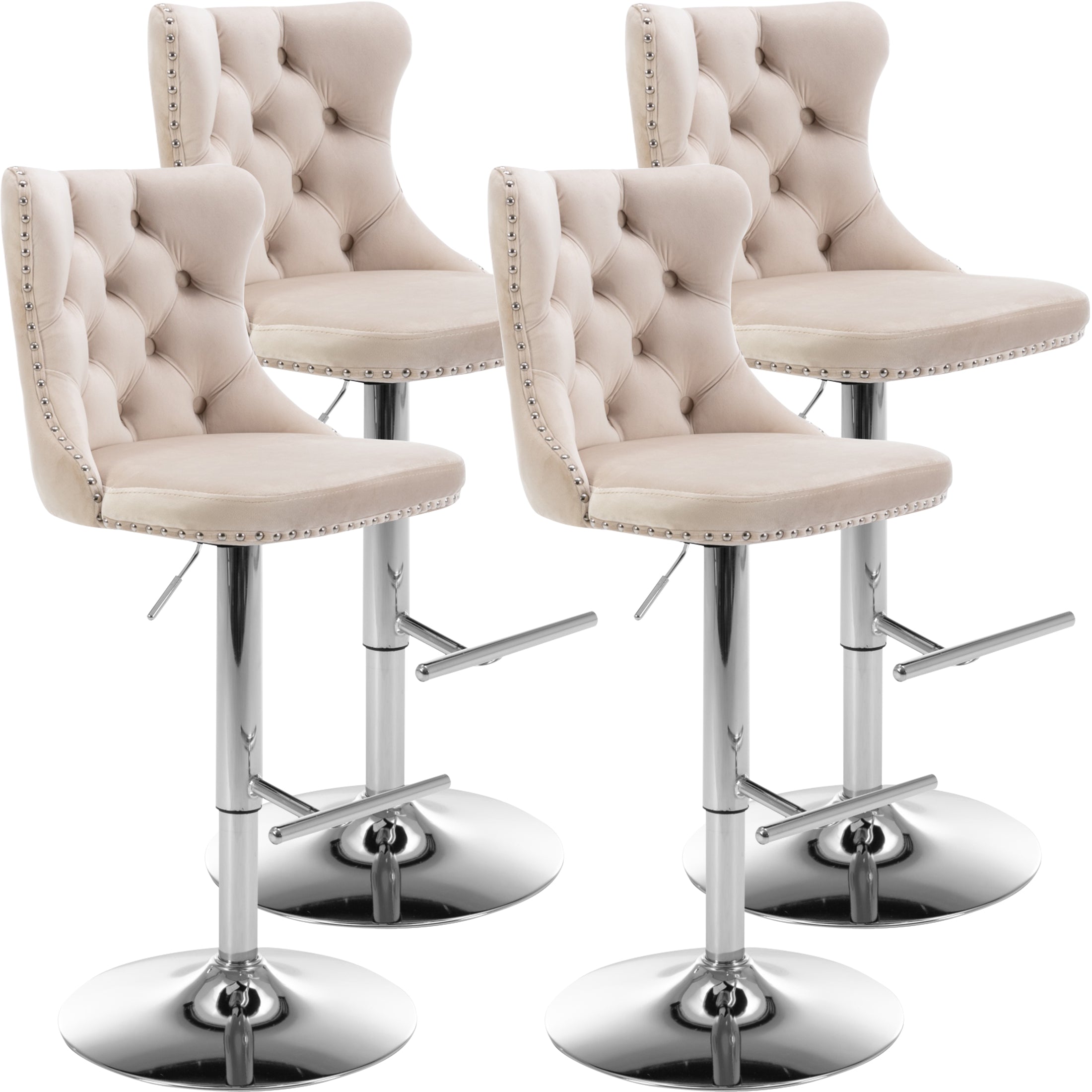 PAPROOS Bar Stools Set of 4