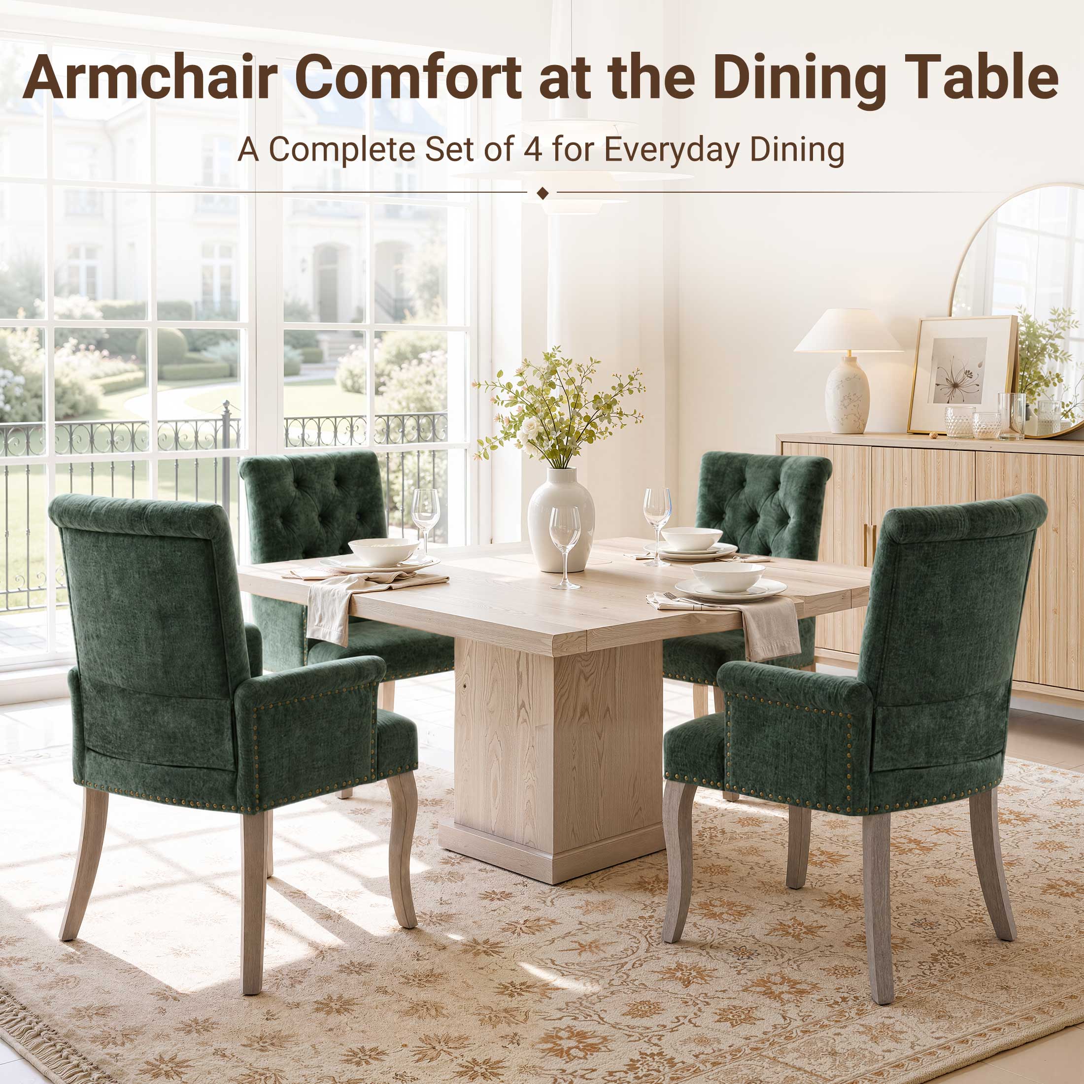 PAPROOS Upholstered Dining Chairs