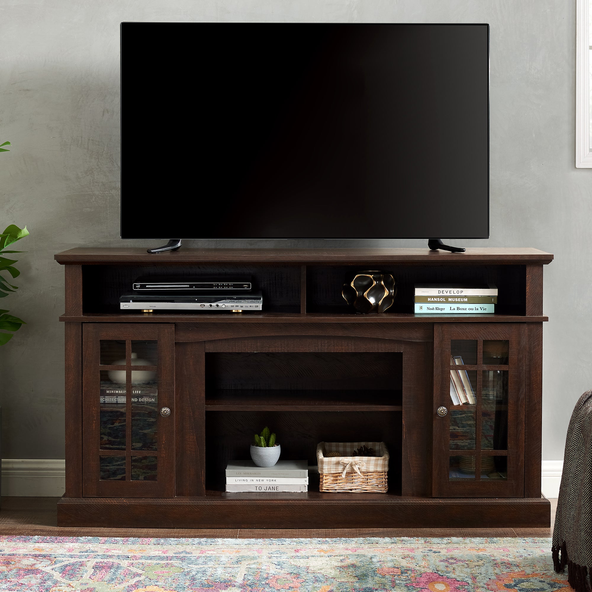 PAPROOS TV Stand for 65 Inch TV