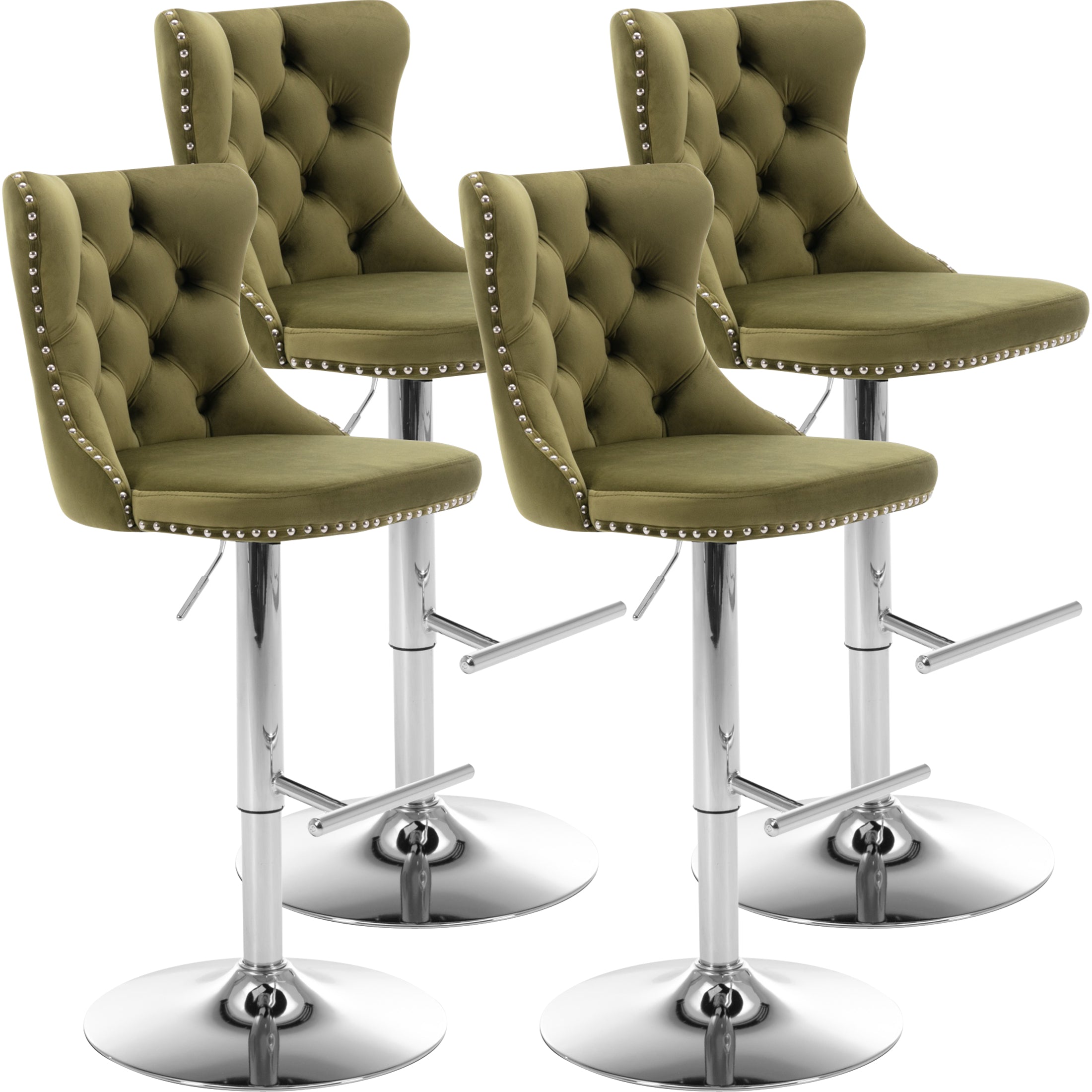 PAPROOS Bar Stools Set of 4