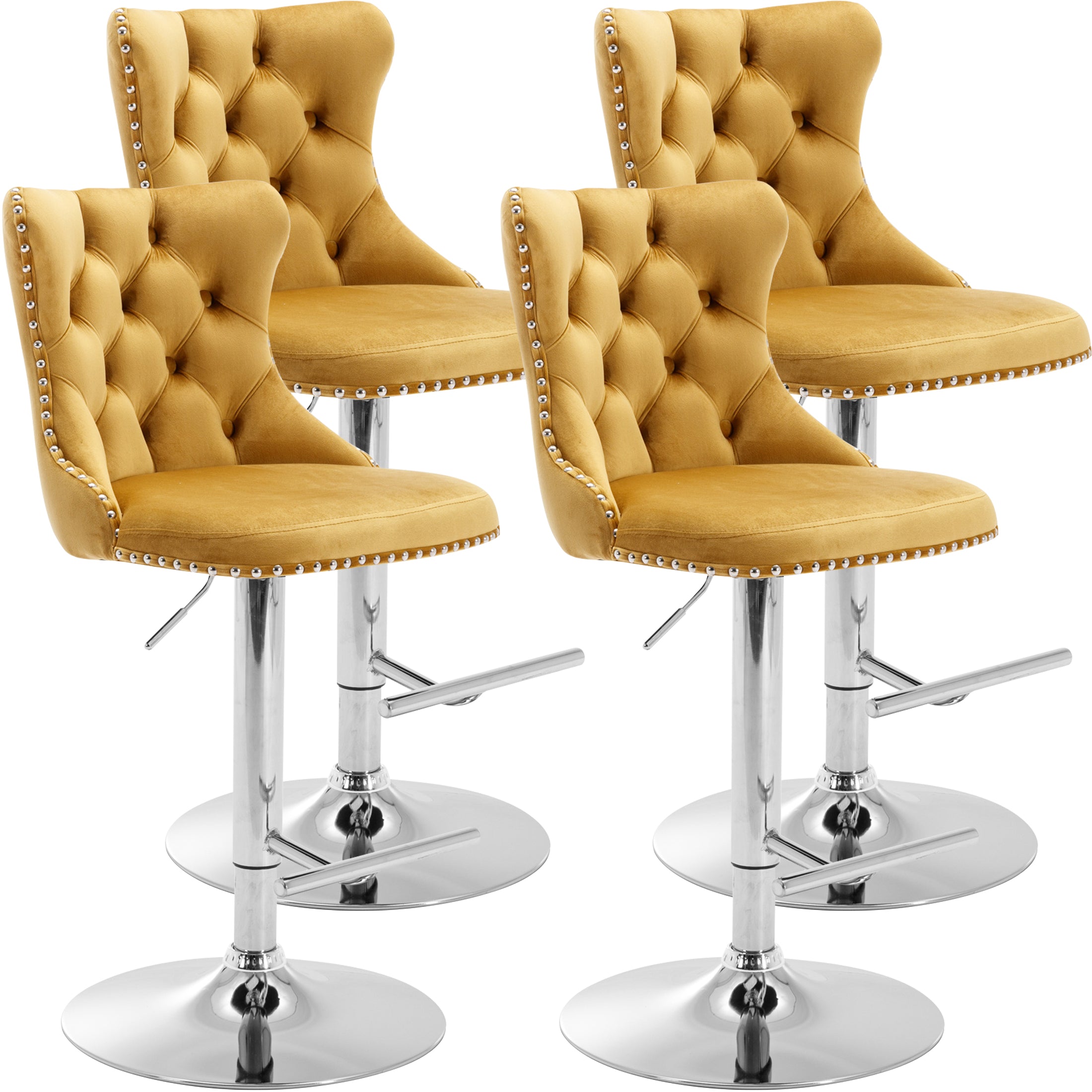 PAPROOS Bar Stools Set of 4