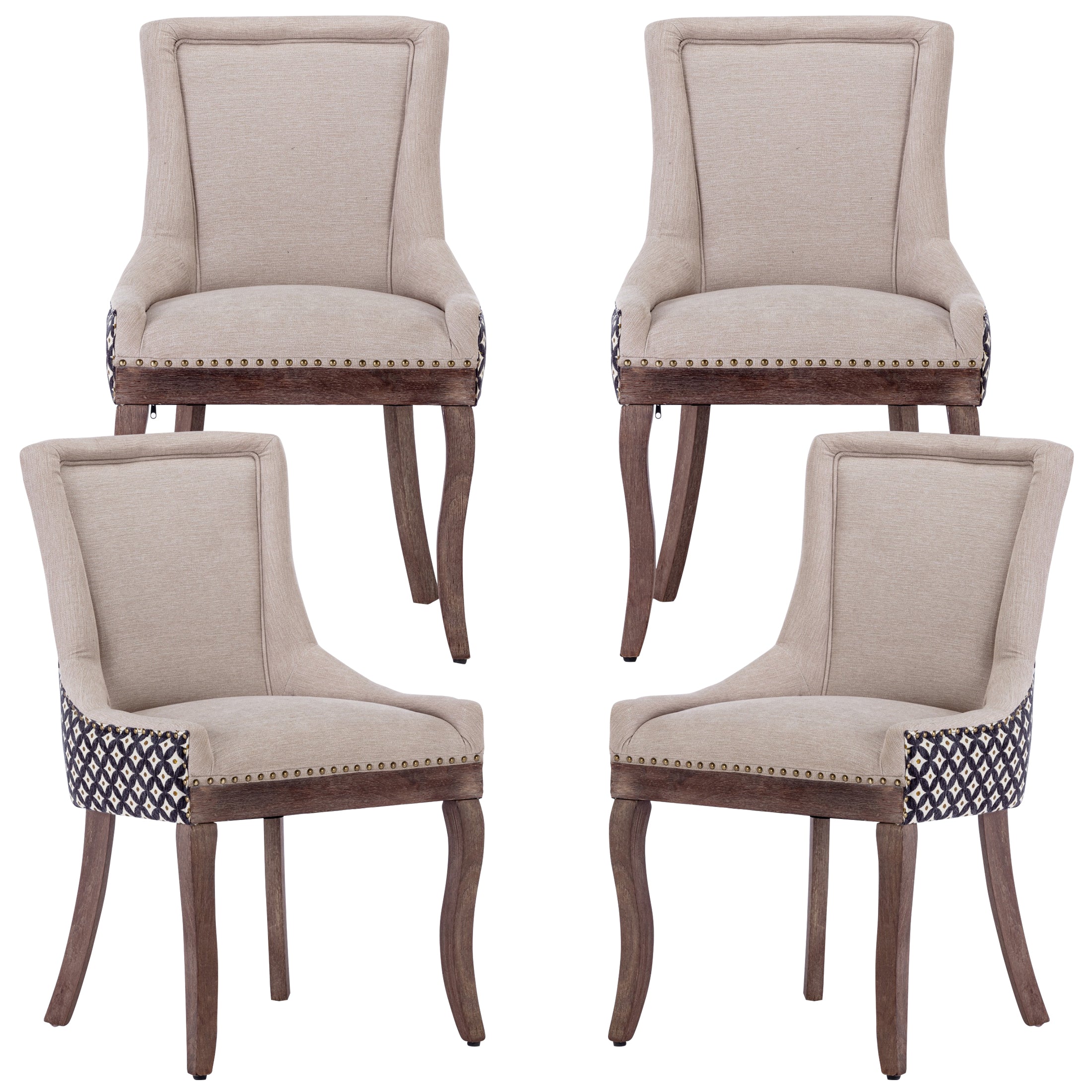 PAPROOS Dining chairs Set of 4