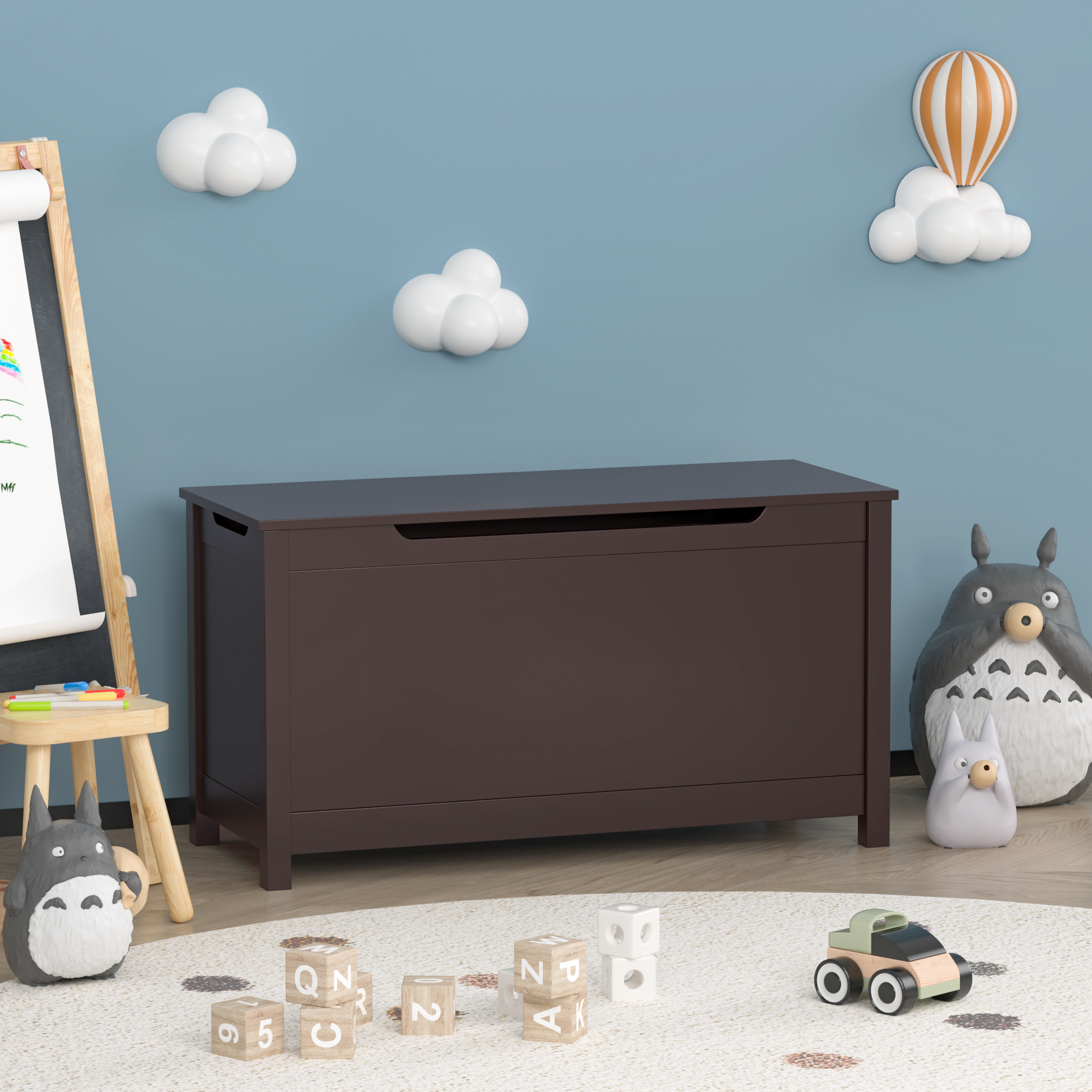 PAPROOS Toy Box for Boys Girls
