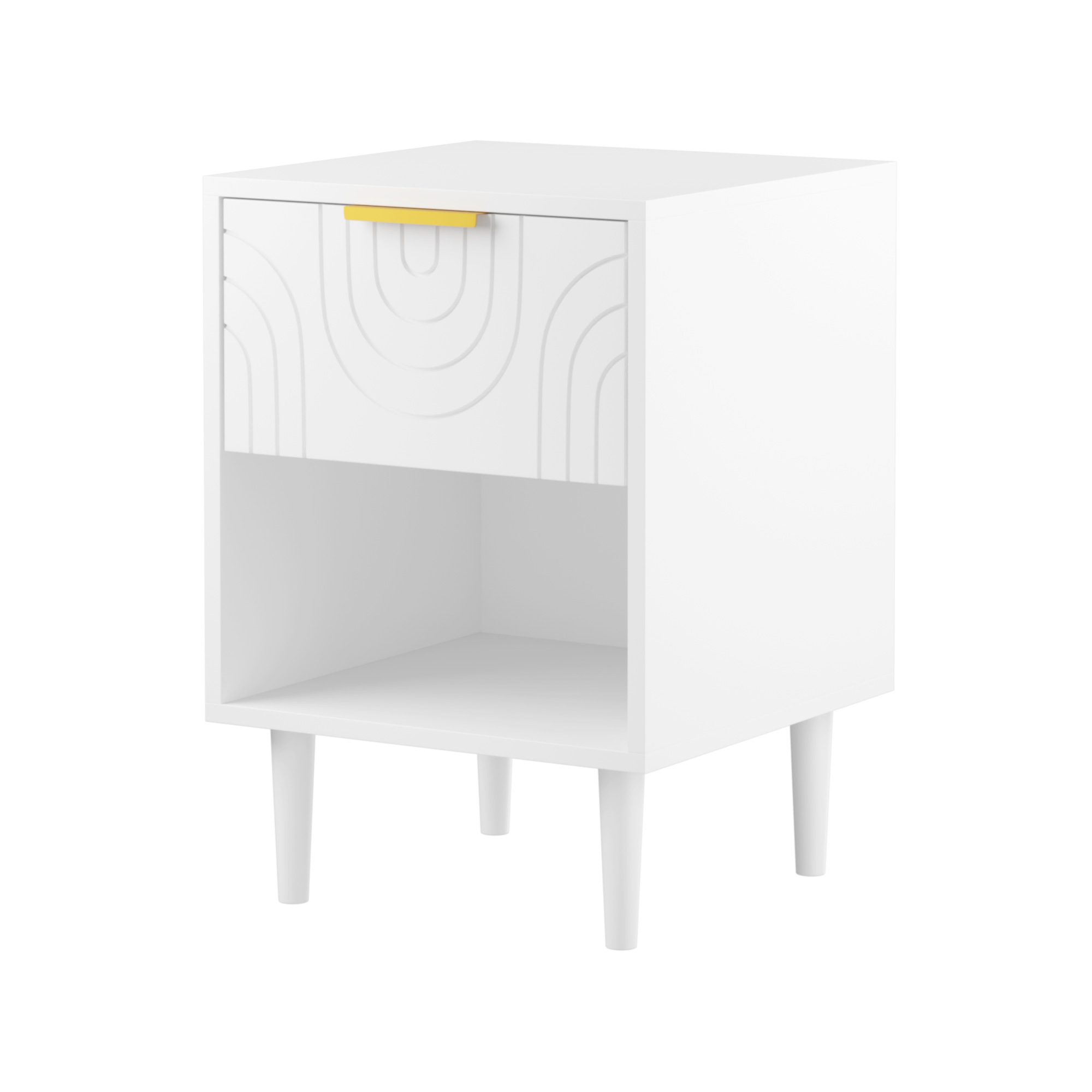 PAPROOS White Nightstand