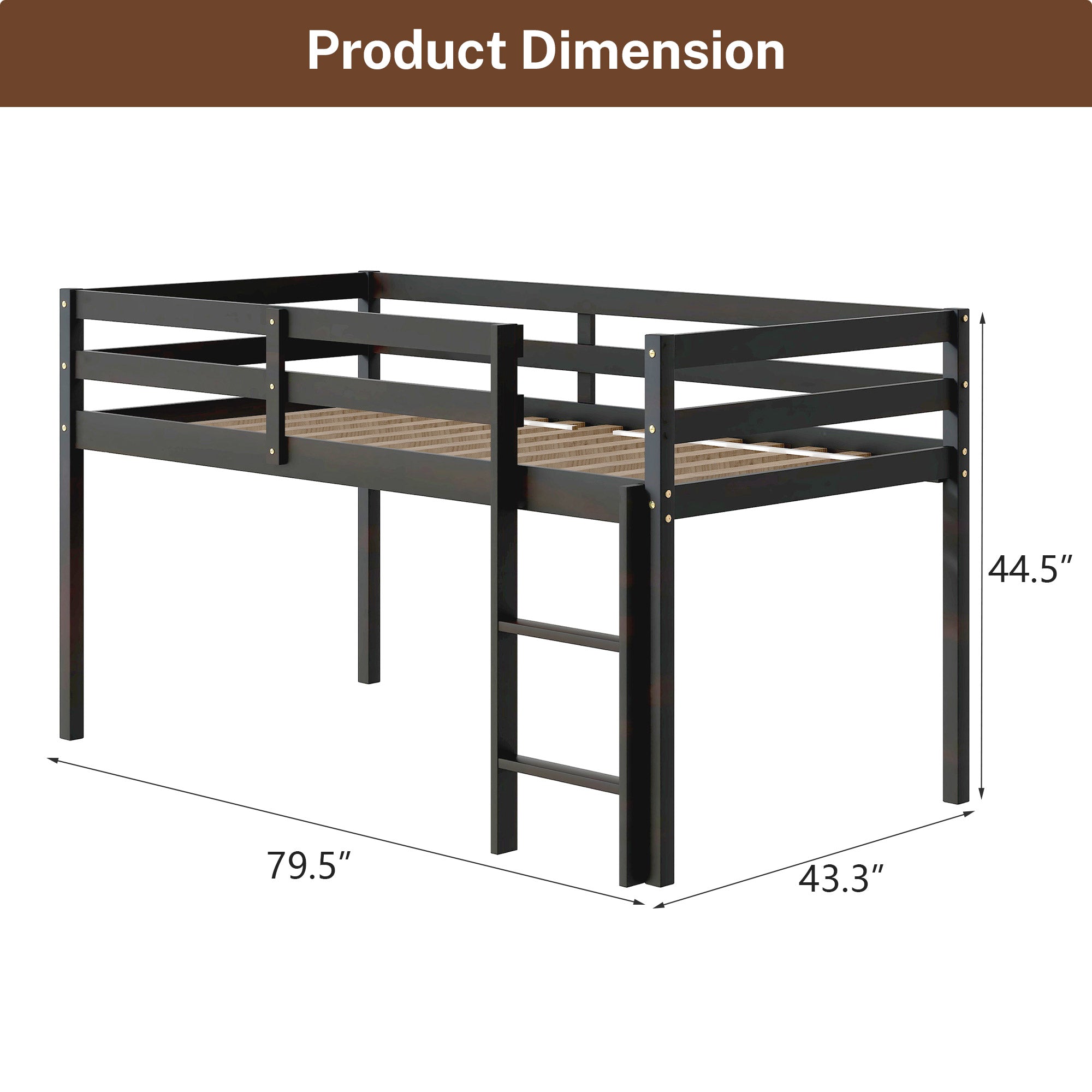 PAPROOS Loft Bed, LJC