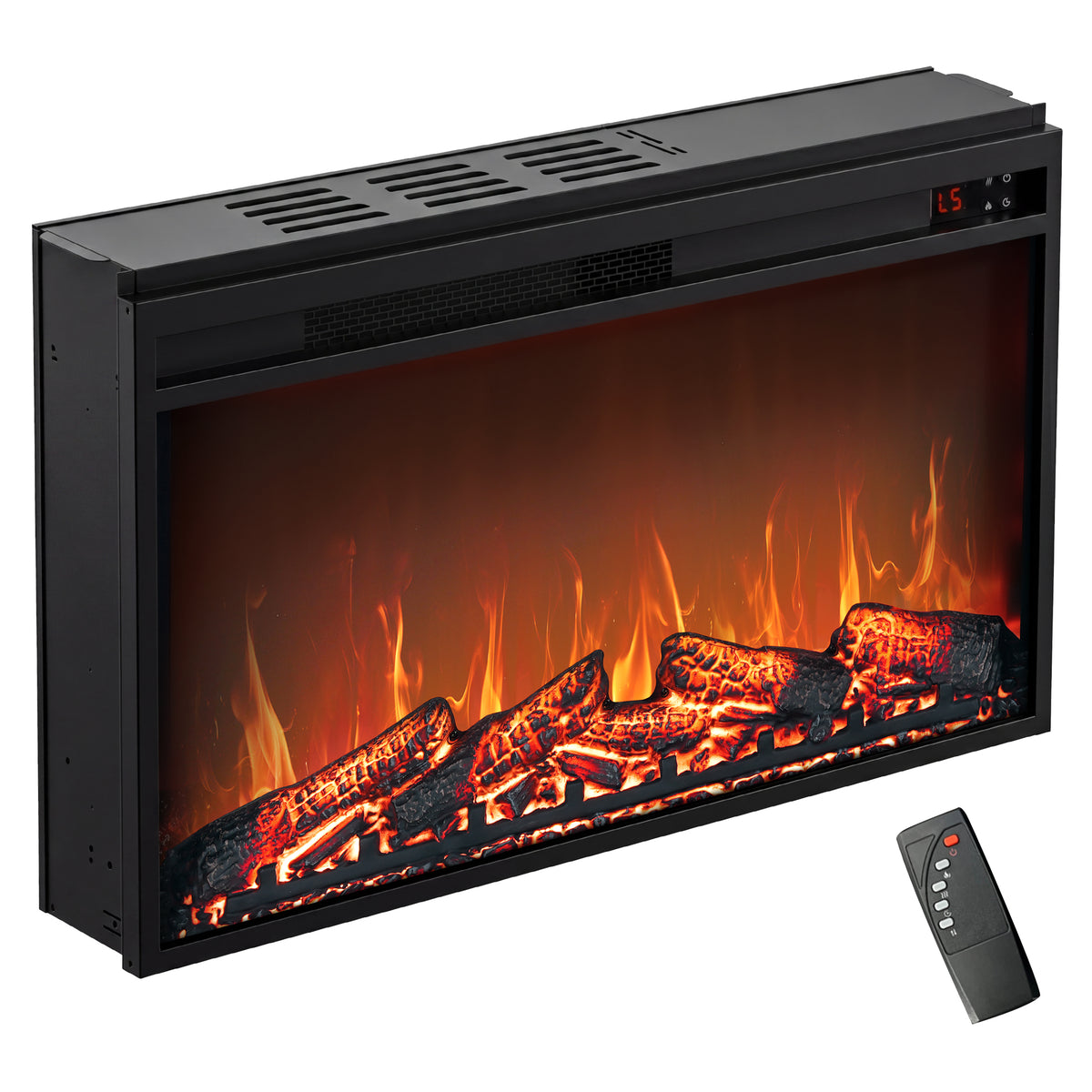 PAPROOS 30 Inch Electric Fireplace Insert