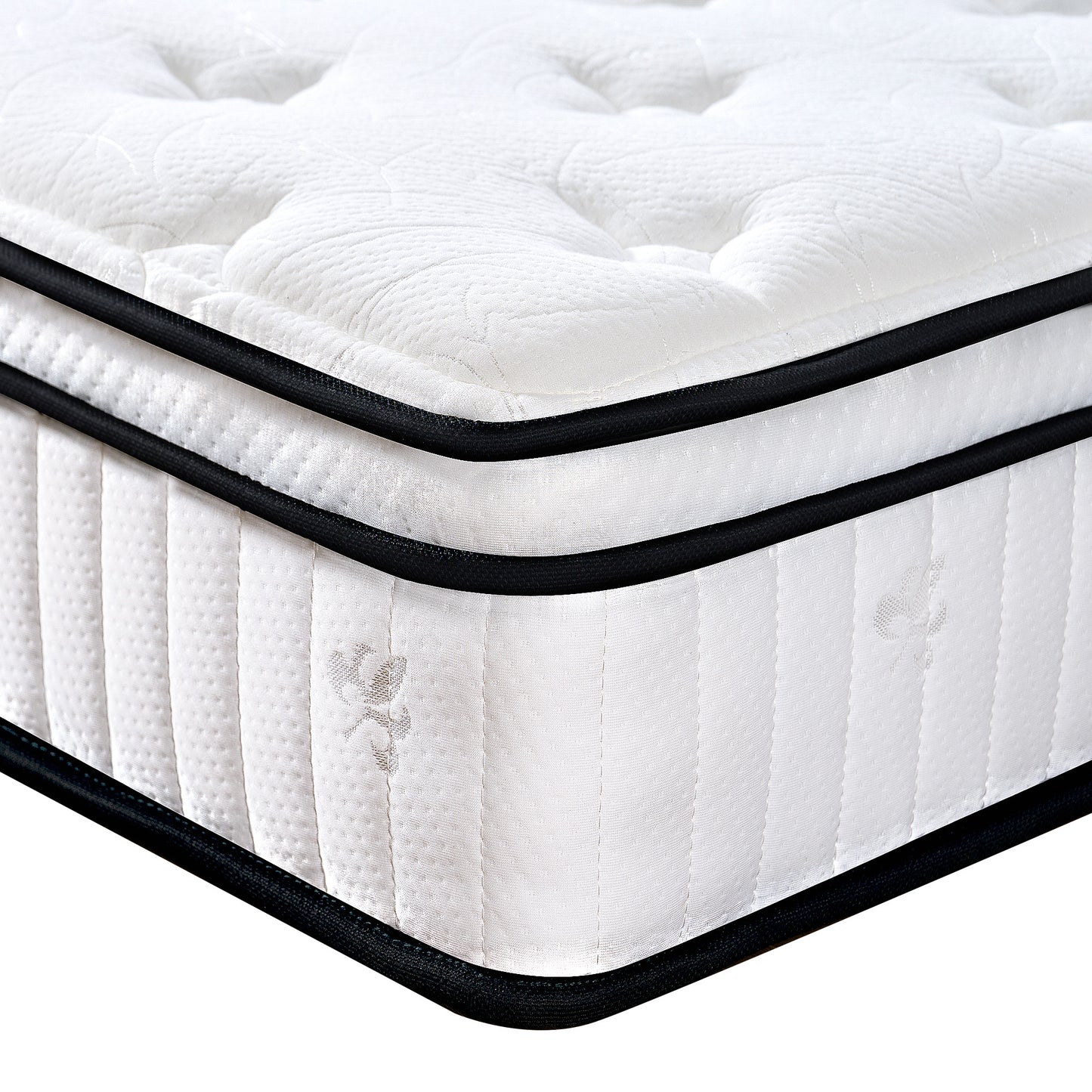 Twin Mattress, PAPROOS 10 Inch Hybrid Mattress in a Box, Individual Pocket Spring Mattress with Full Support, Cool Twin Size Mattress with Breathable Knitted Fabric, Medium Firm, CertiPUR-US, White