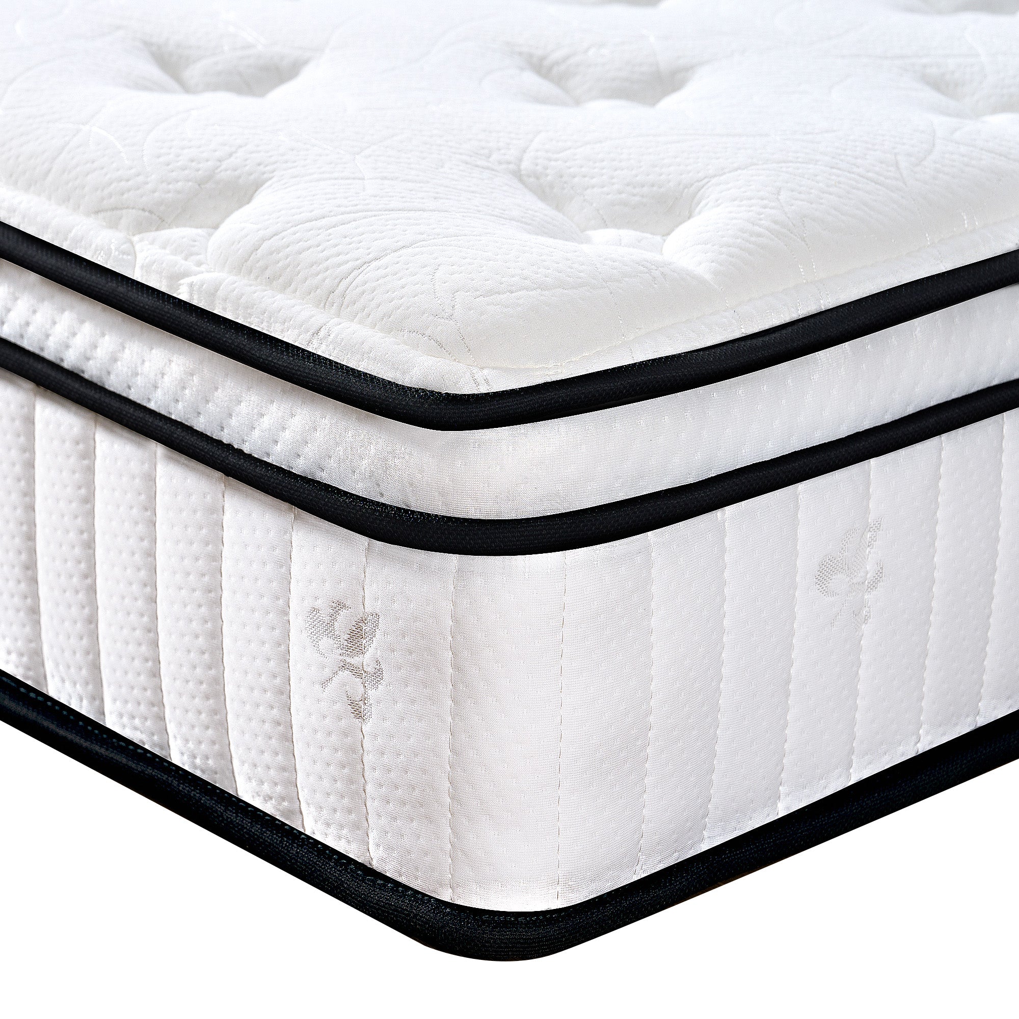 Twin Mattress, PAPROOS 10 Inch Hybrid Mattress in a Box, Individual Pocket Spring Mattress with Full Support, Cool Twin Size Mattress with Breathable Knitted Fabric, Medium Firm, CertiPUR-US, White