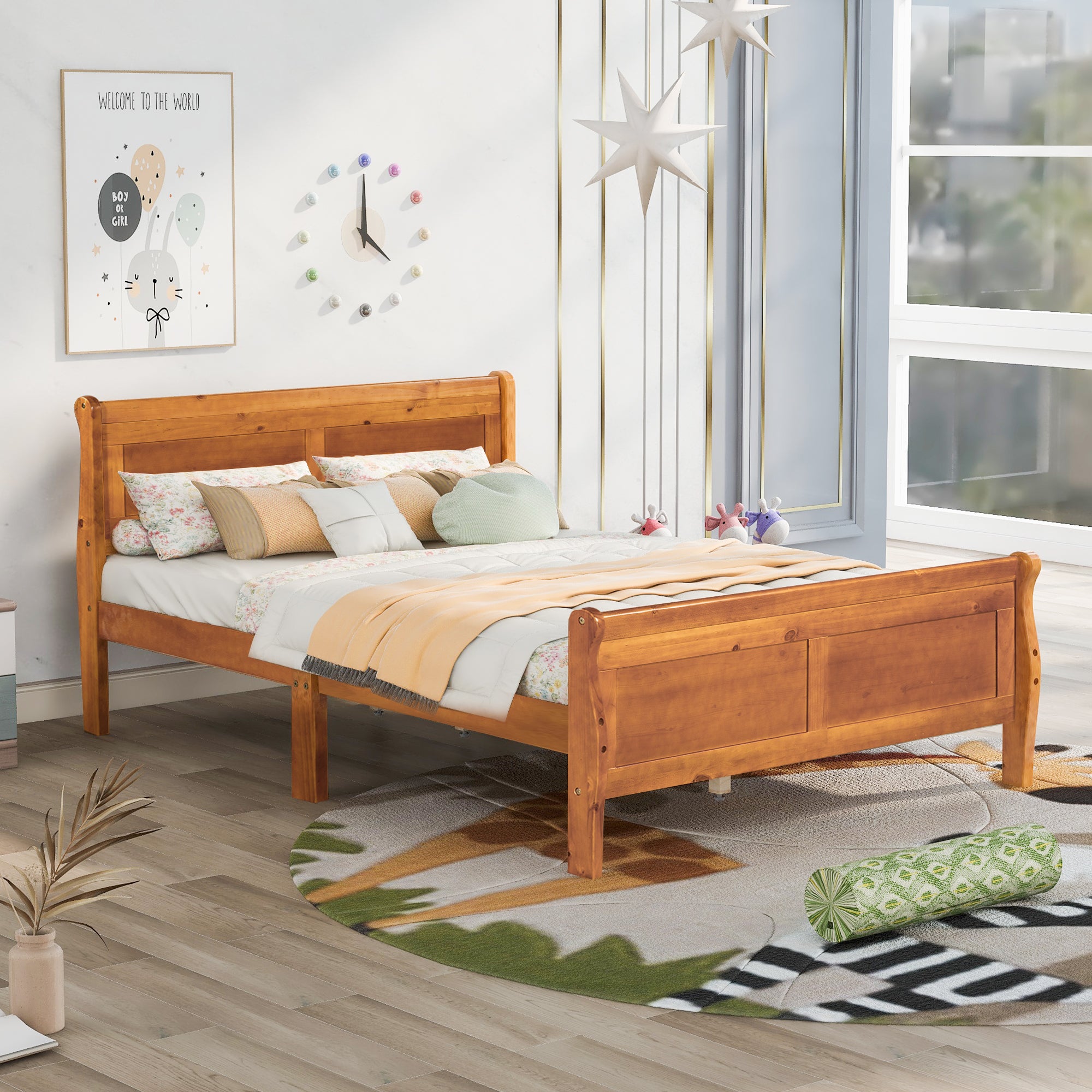 PAPROOS Twin Bed Frame