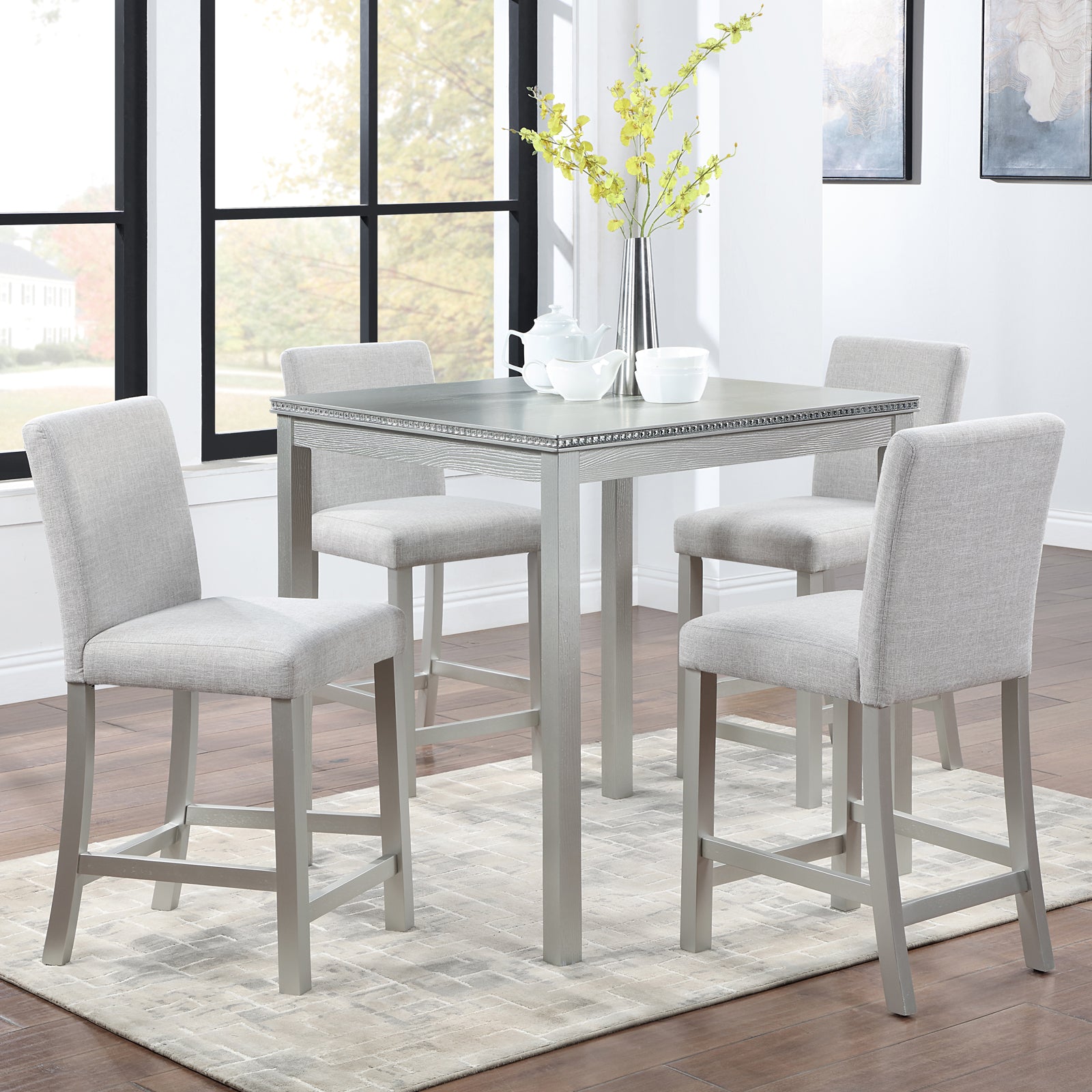 PAPROOS Solid Wood Dining Table