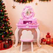 Paproos Kids Vanity with Mirror and Lights