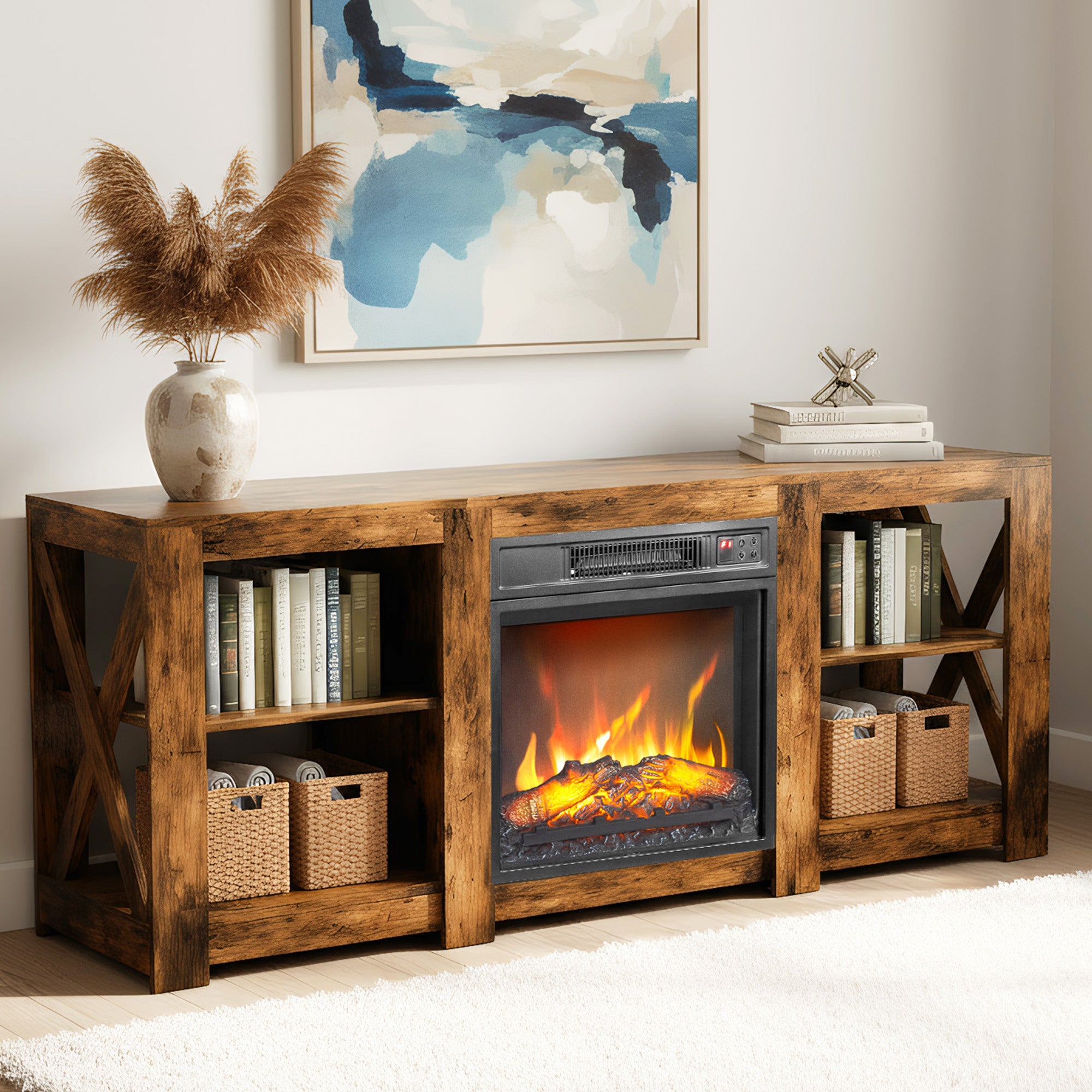 PAPROOS TV Stand for 65 Inch TV