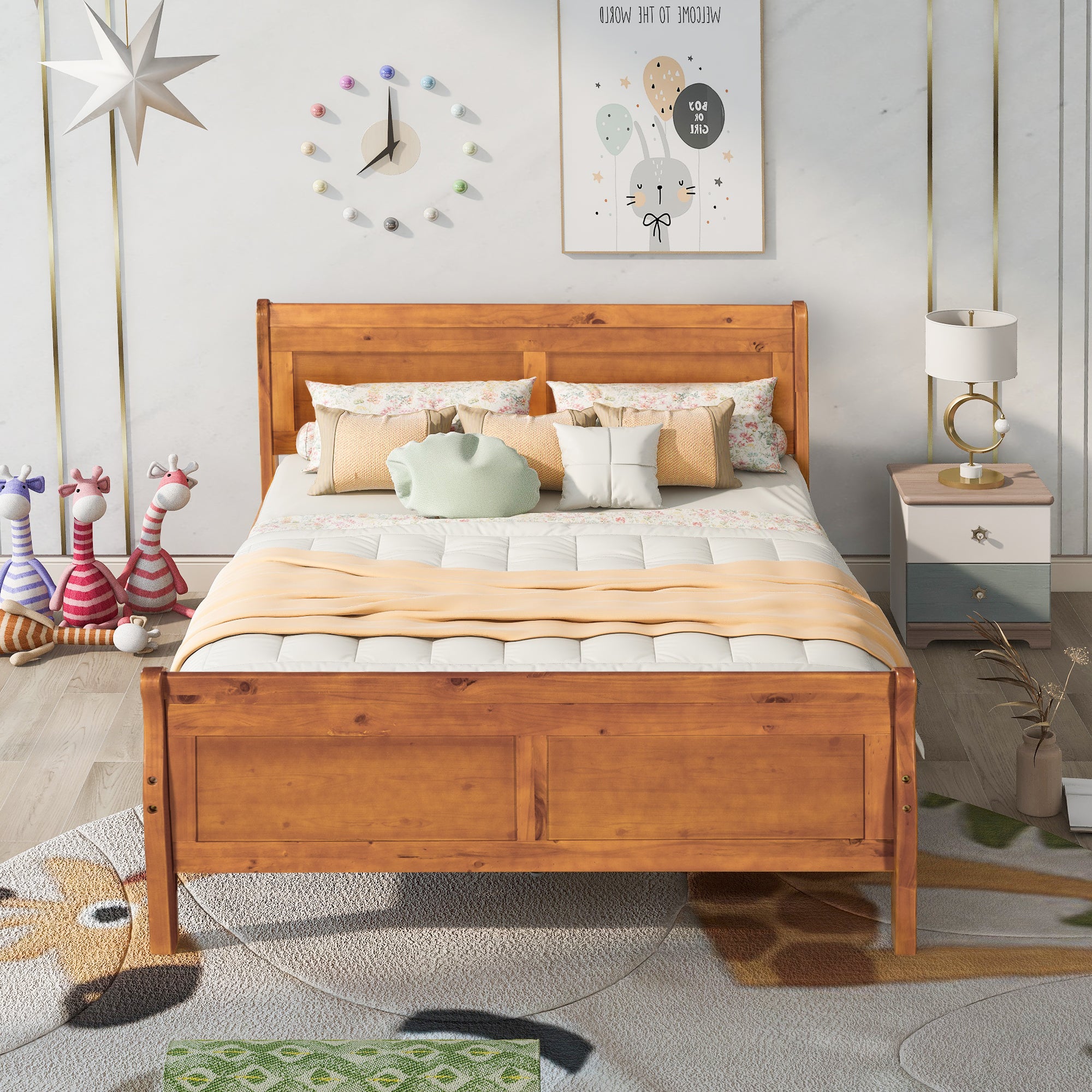 PAPROOS Twin Bed Frame