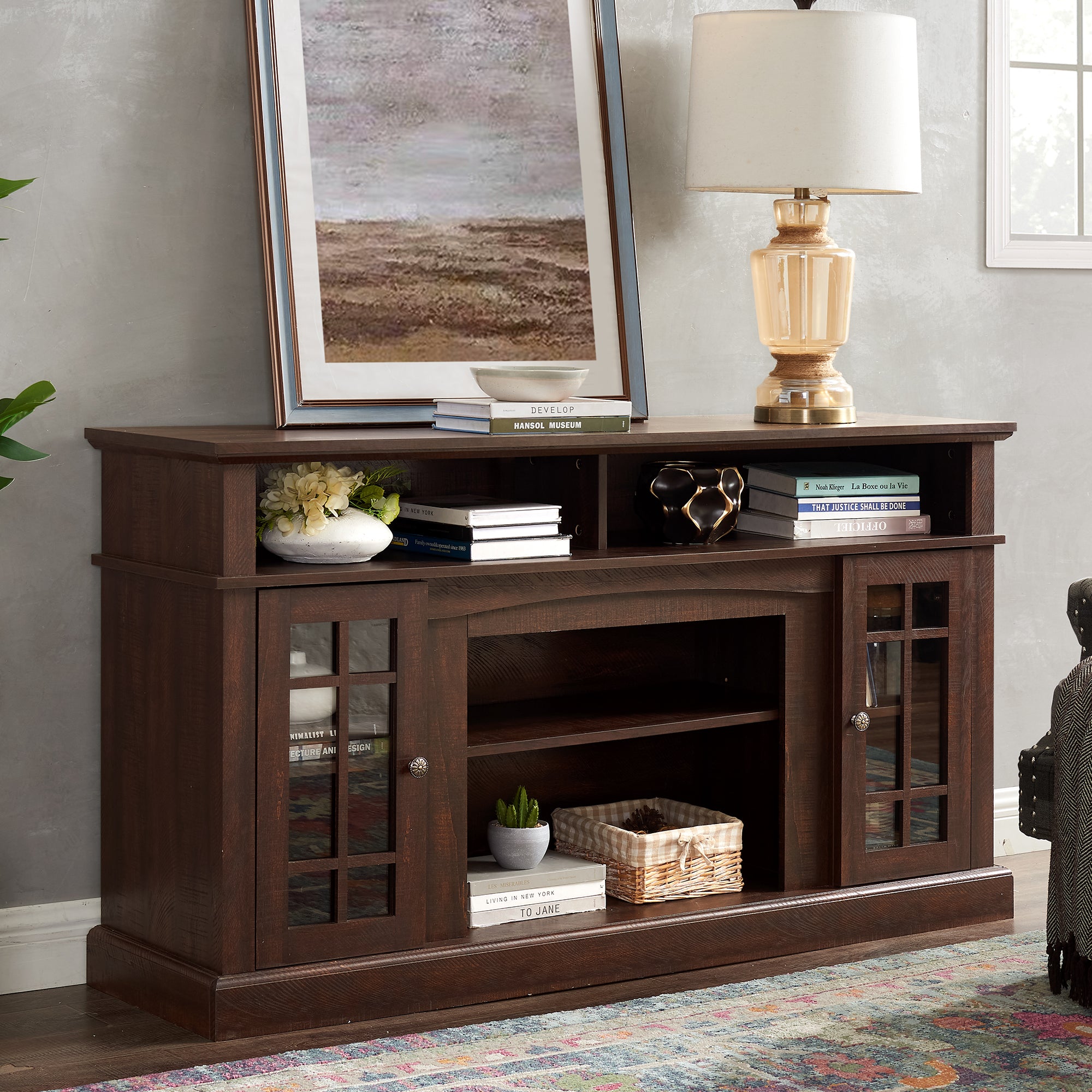 PAPROOS TV Stand for 65 Inch TV