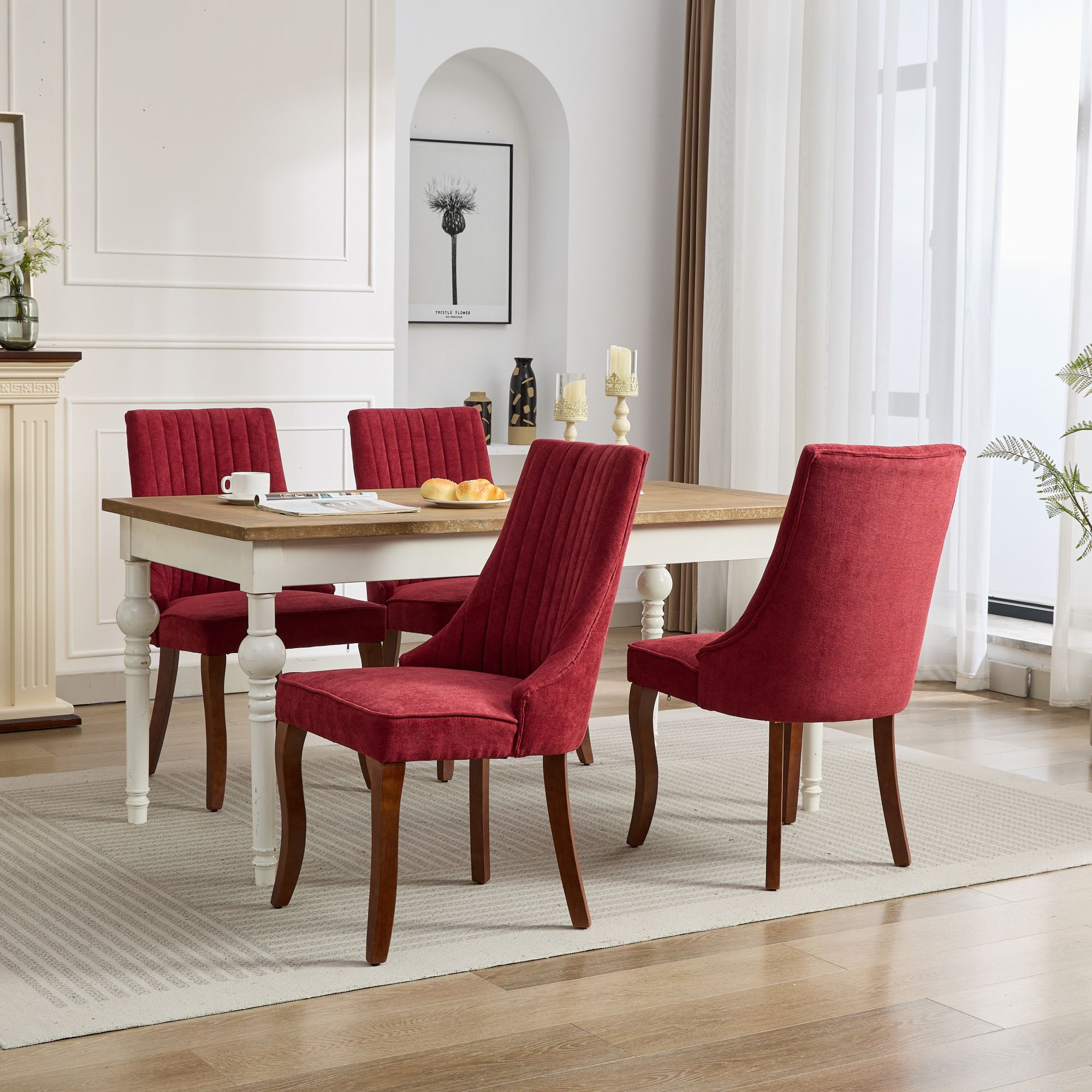PAPROOS Dining Chairs Set of 4