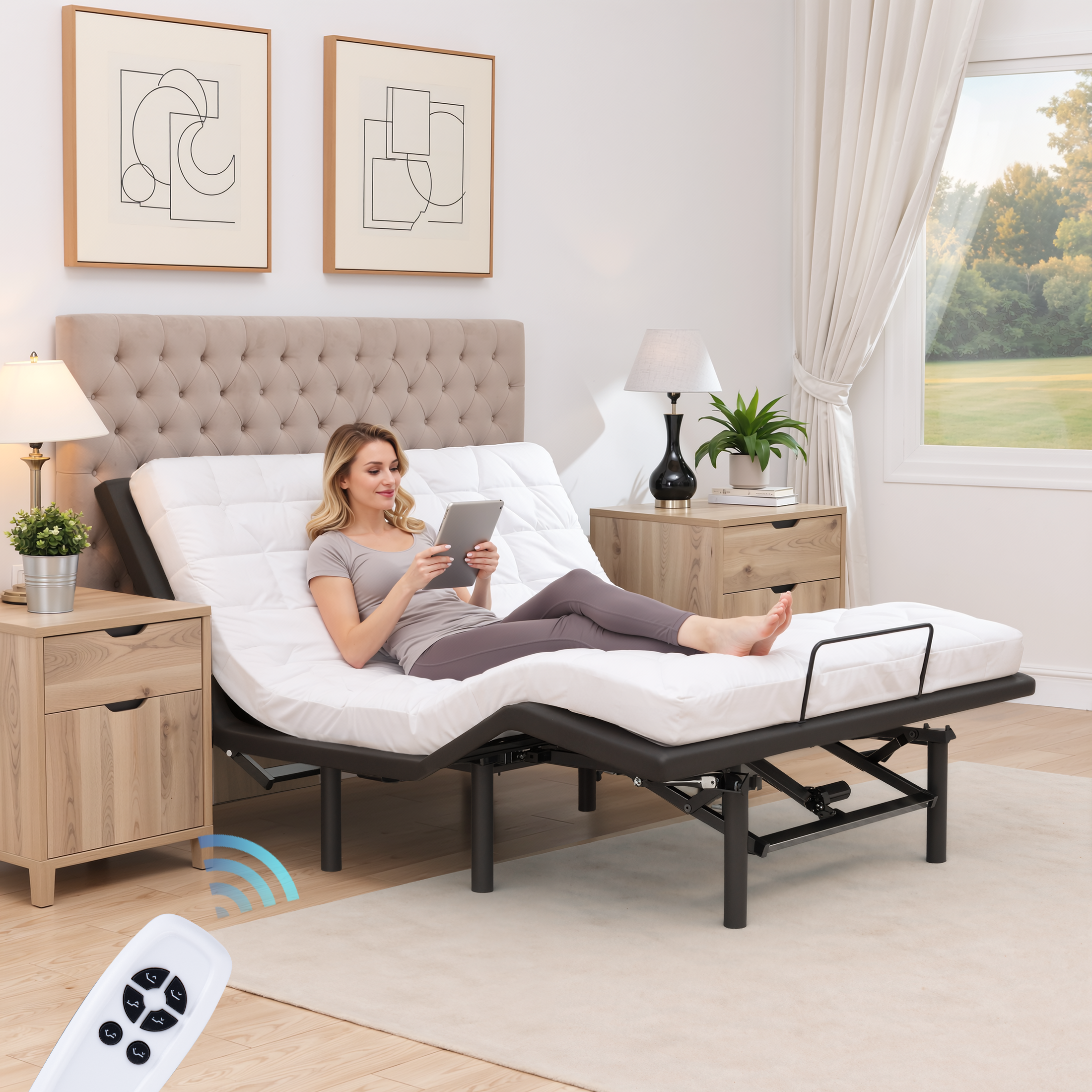 Paproos Power Adjustable Bed Frame Queen