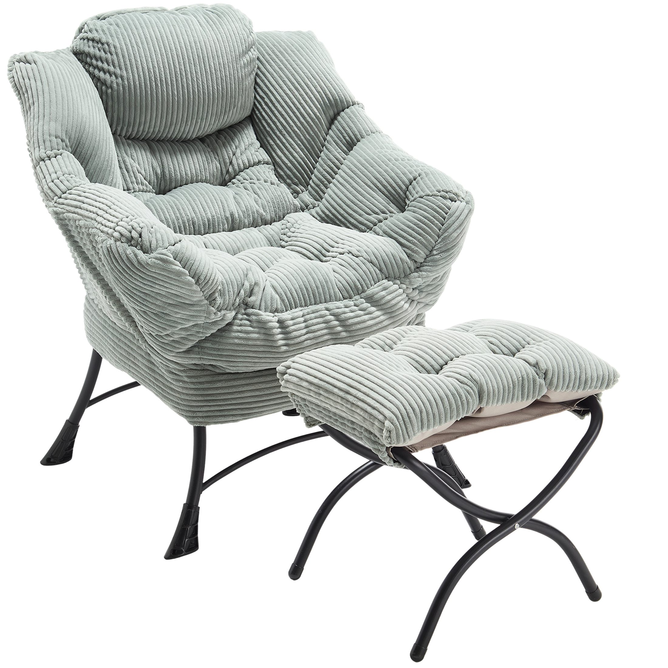 PAPROOS Accent Chair with Ottoman, LJC