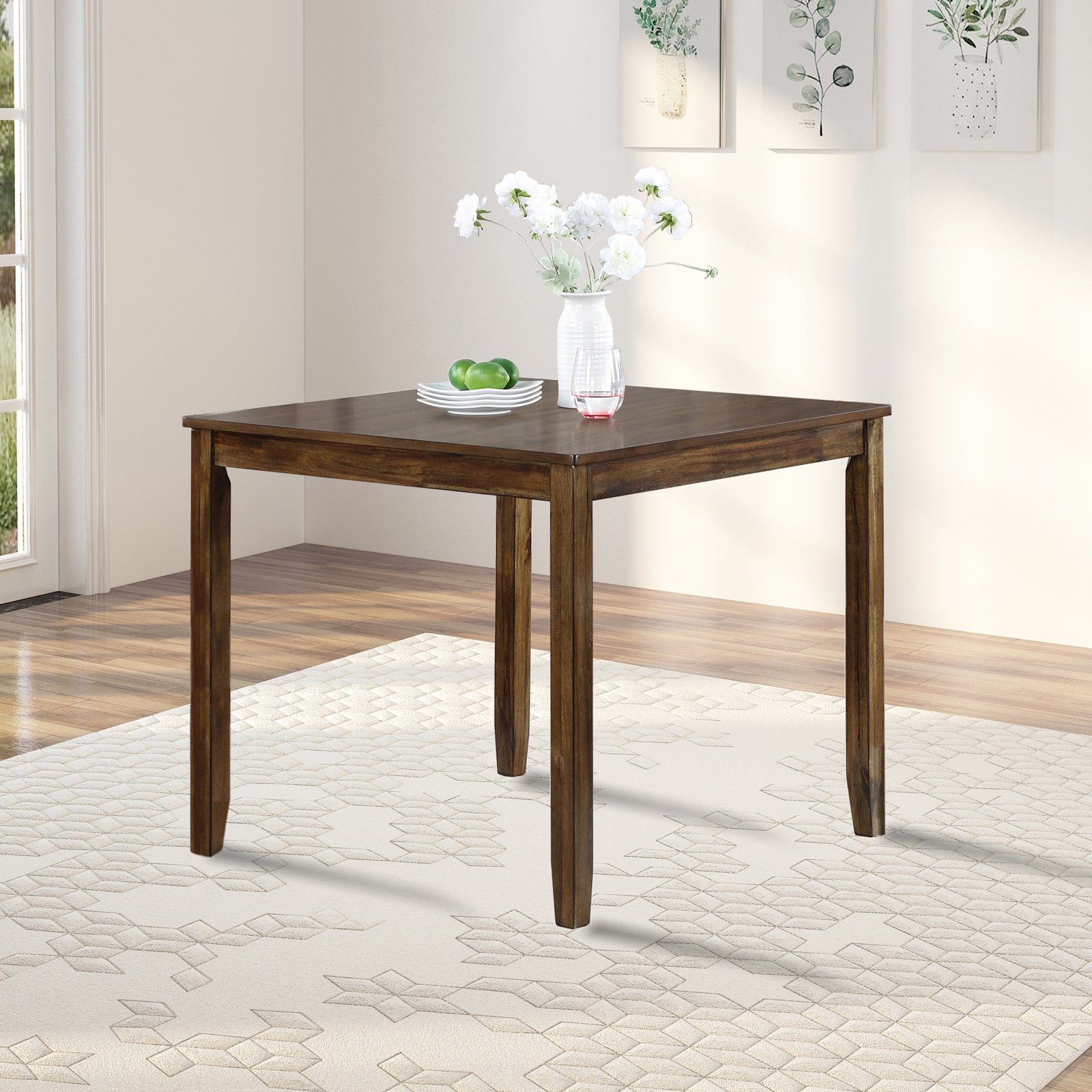 PAPROOS Solid Wood Dining Table