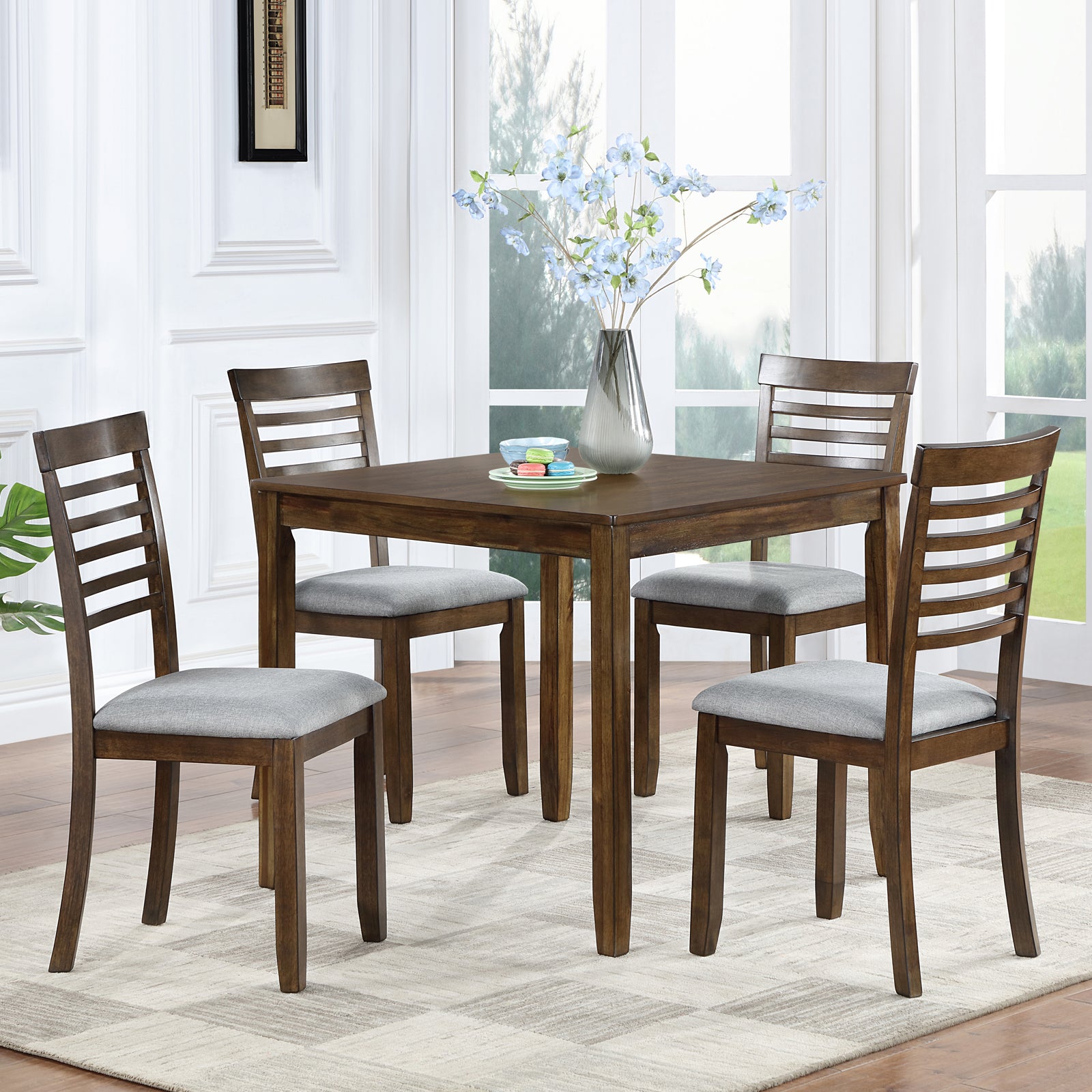 PAPROOS Solid Wood Dining Table
