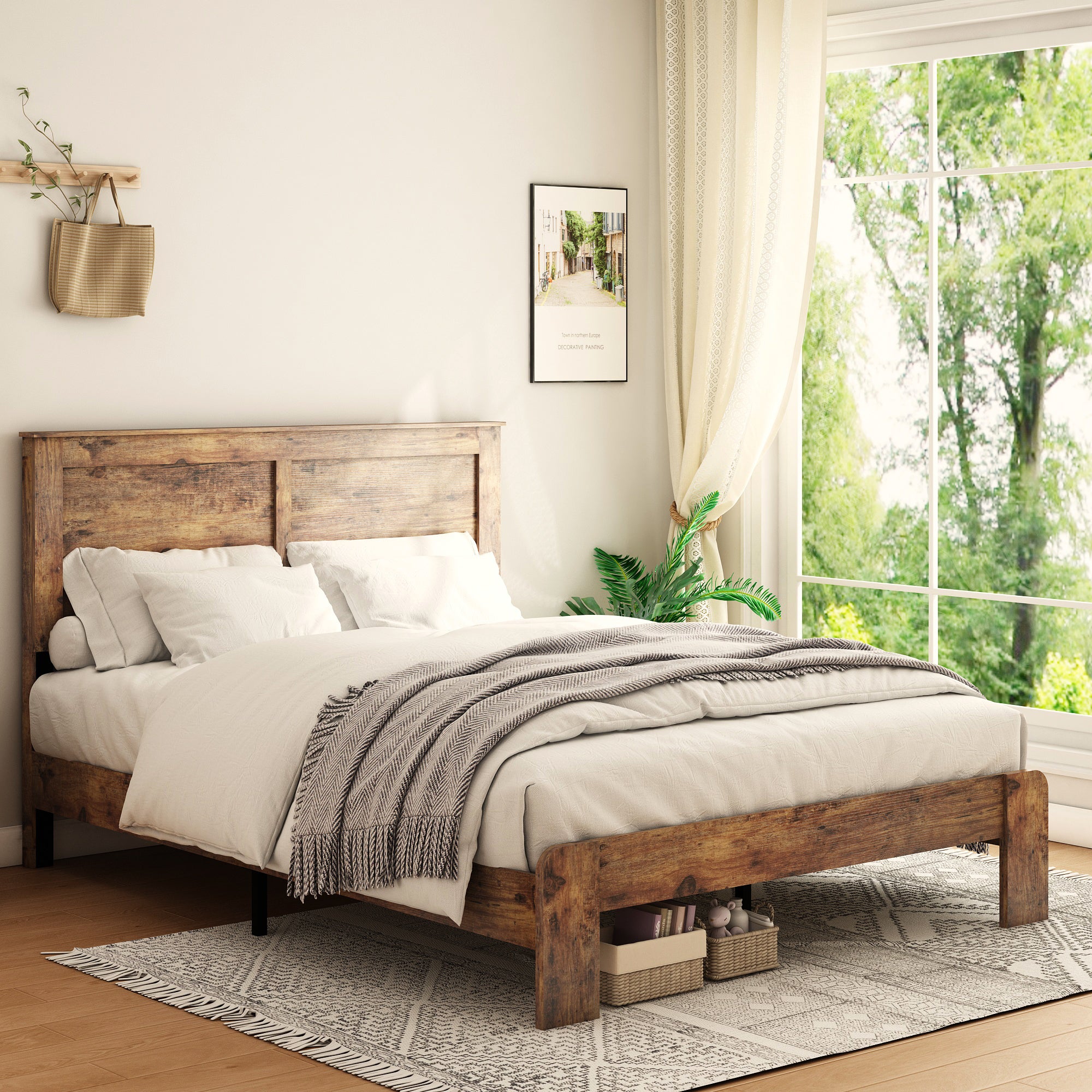 PAPROOS Full Size Bed Frame